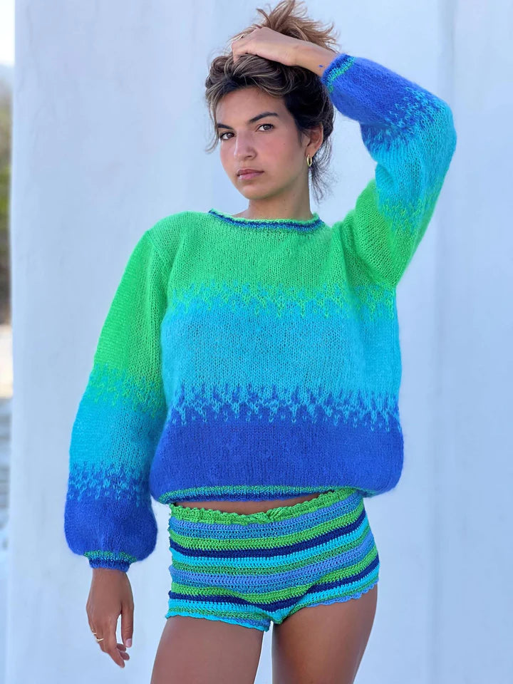 Ombre Pull Over Sweater