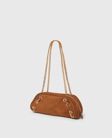 Small Bowling Bag Alter Suede Brandy
