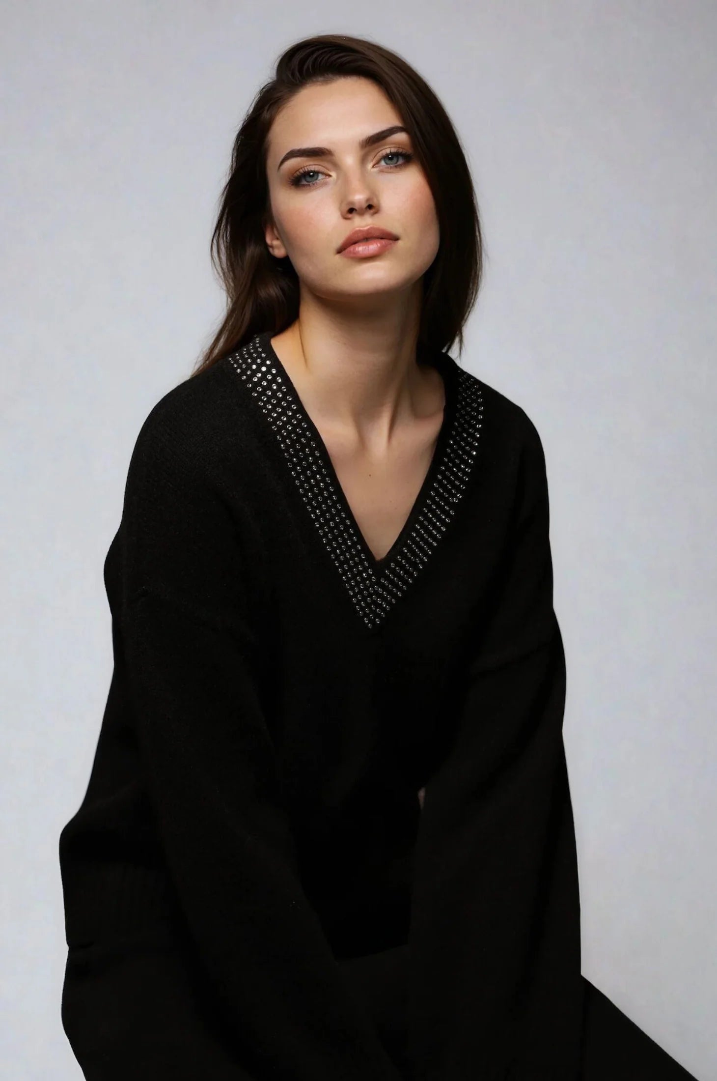 Luxe Cashmere Embellished Sweater