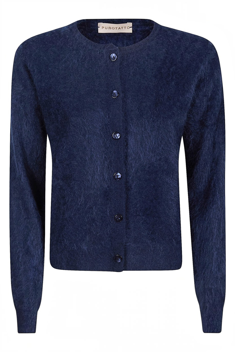 Brushed Cashmere Cardigan