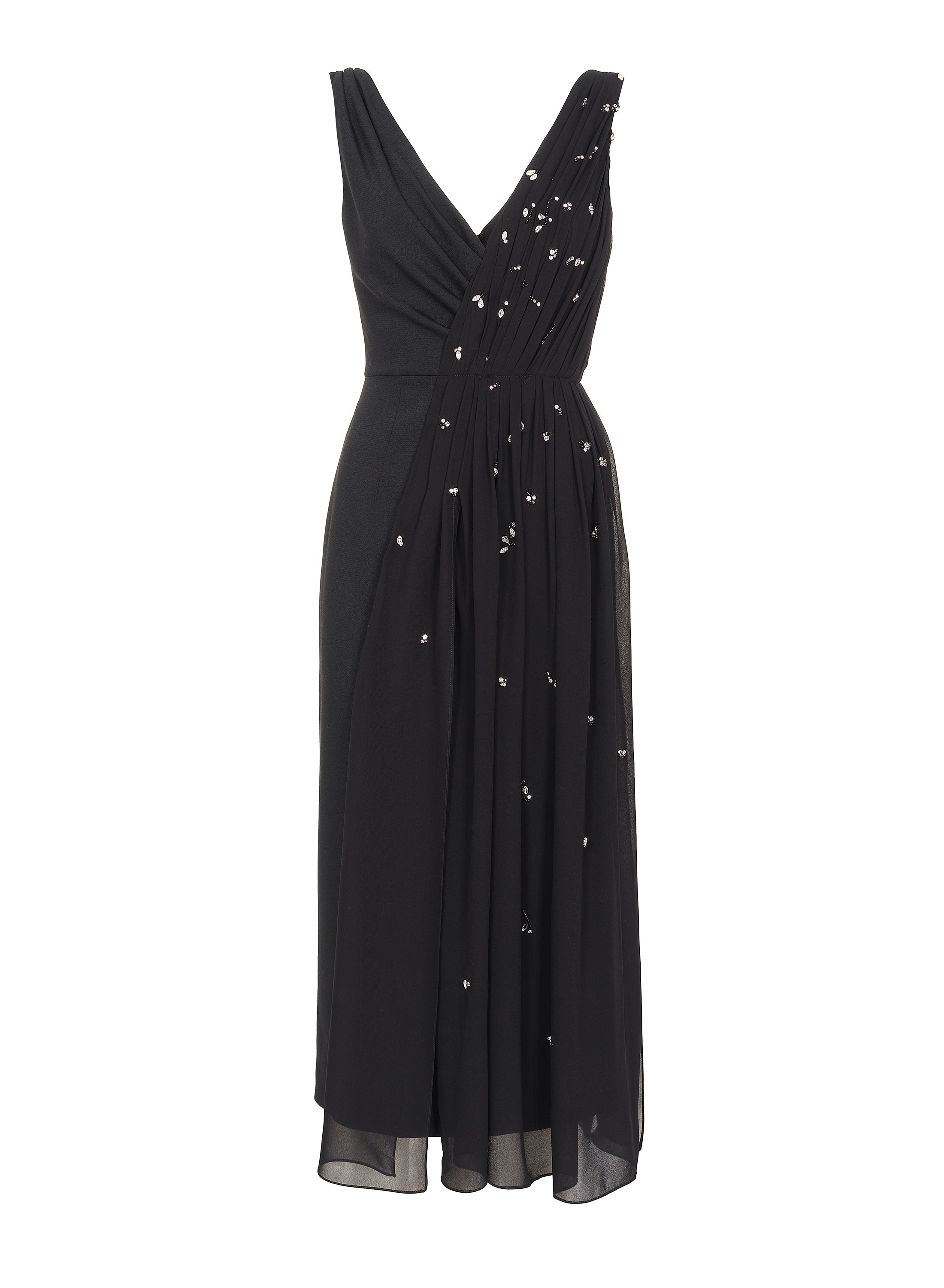 Gem Embellished Sleeveless Dress