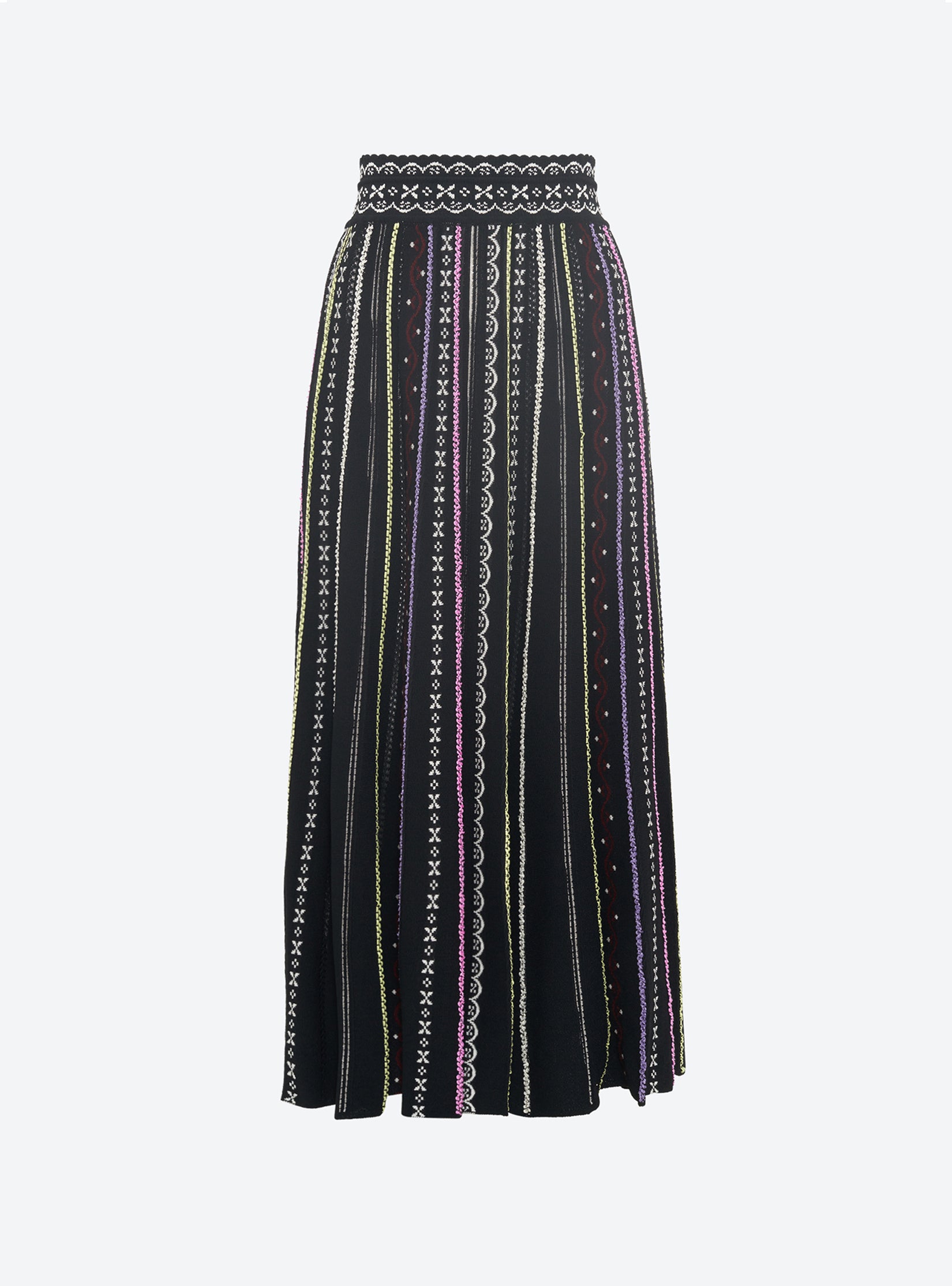 Winter Jacquard Knit Skirt