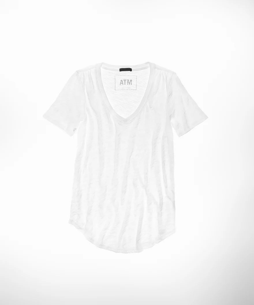 Slub Jersey V-Neck Tee