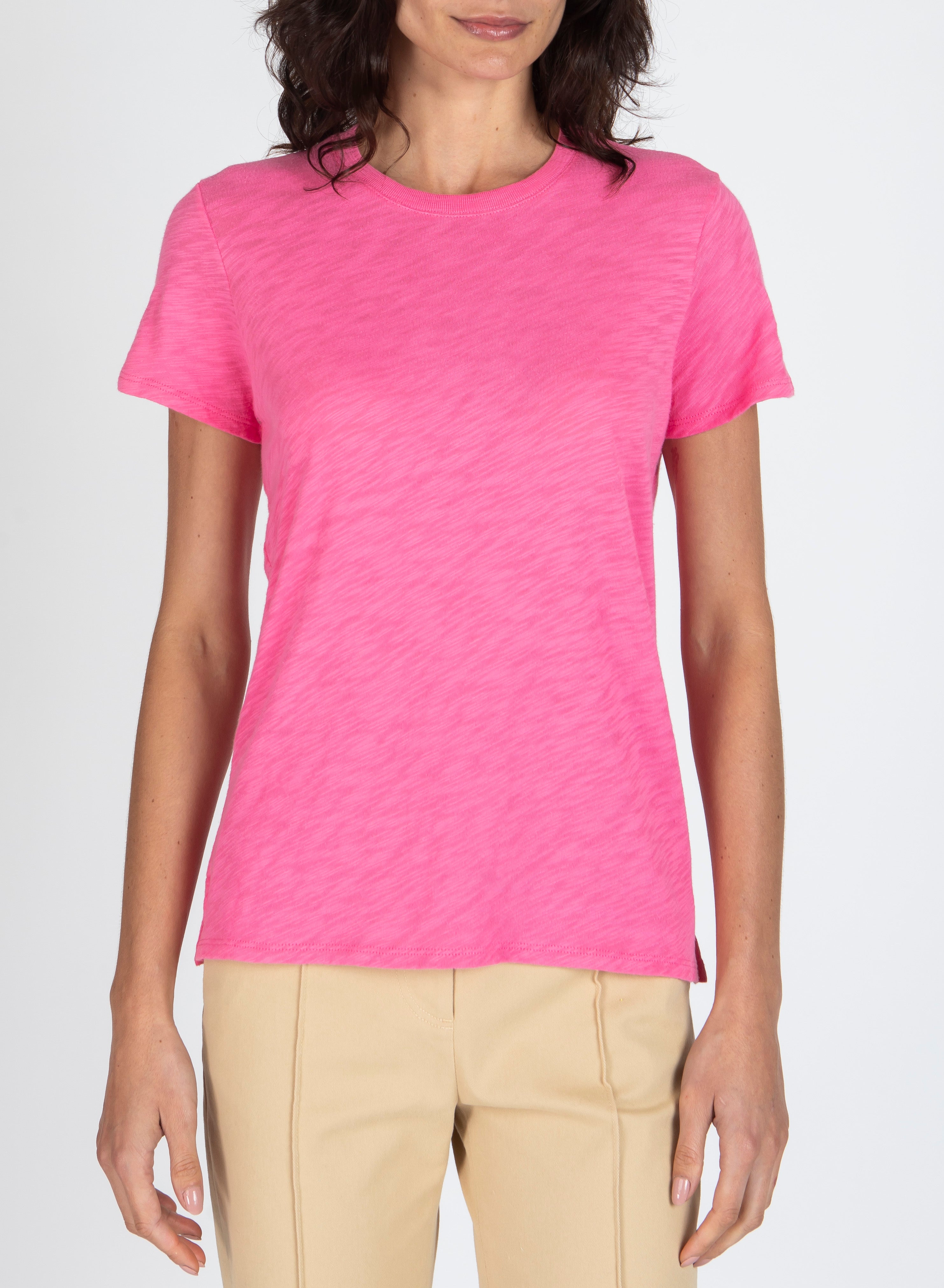 Slub Jersey Schoolboy Crew Tee