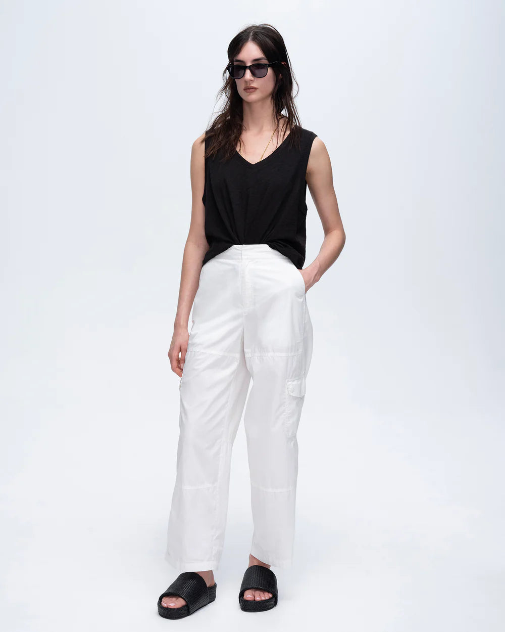 Cotton Poplin Cargo Pant