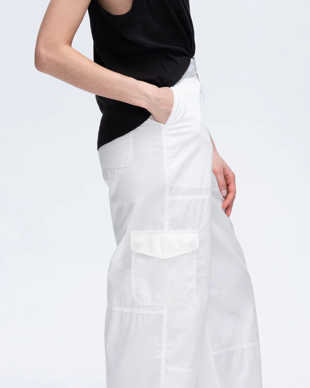 Cotton Poplin Cargo Pant