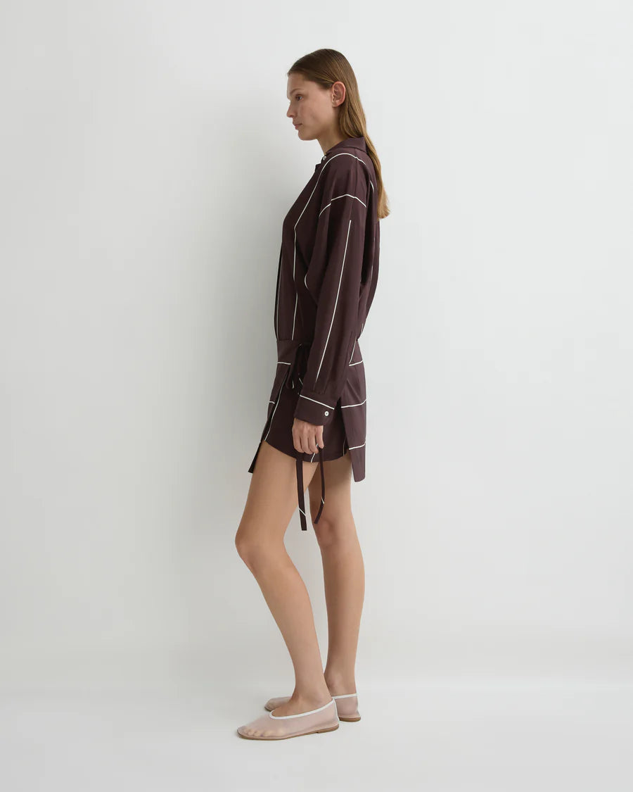 Orta Silk Wrap Mini Dress