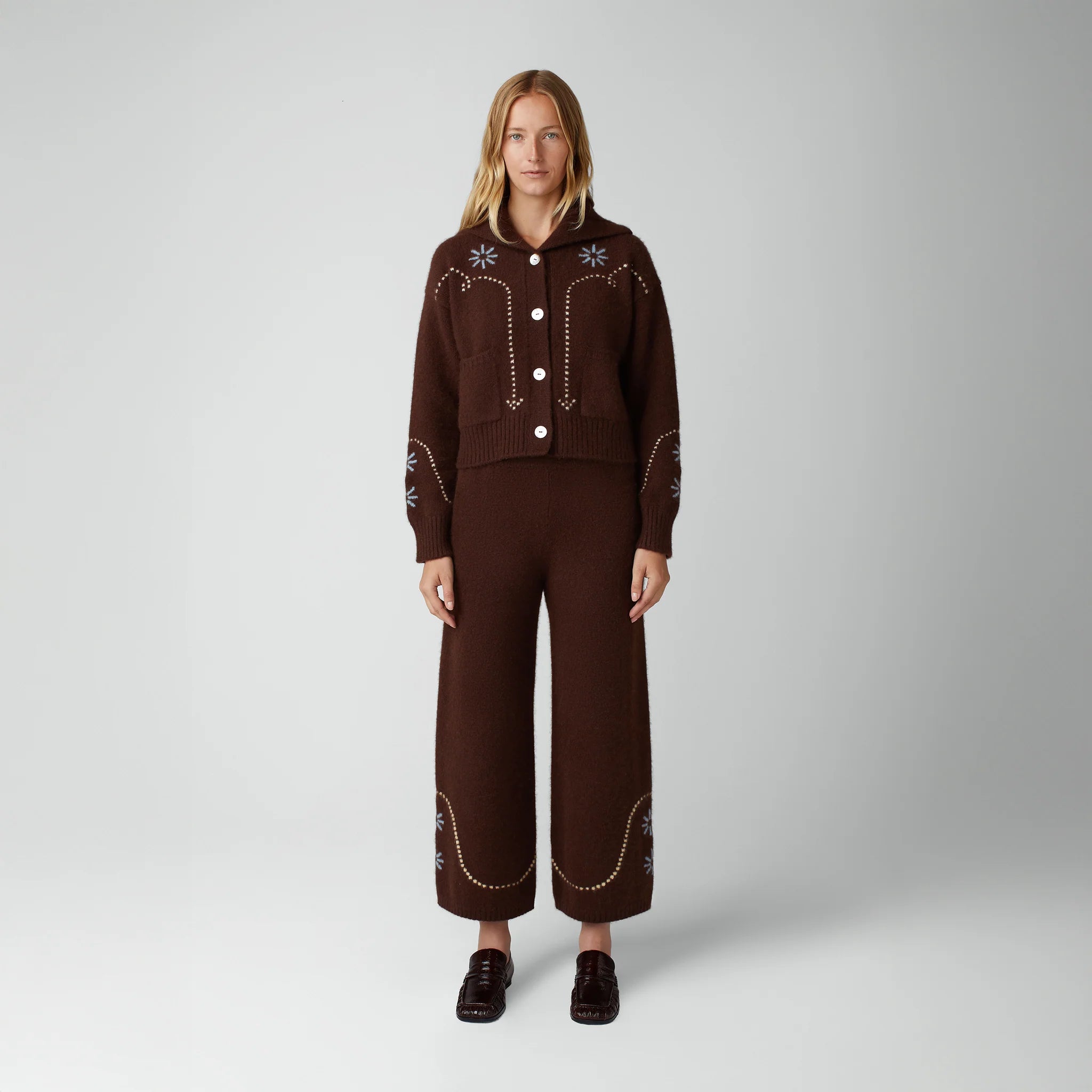 Cashmere Western Cardigan
