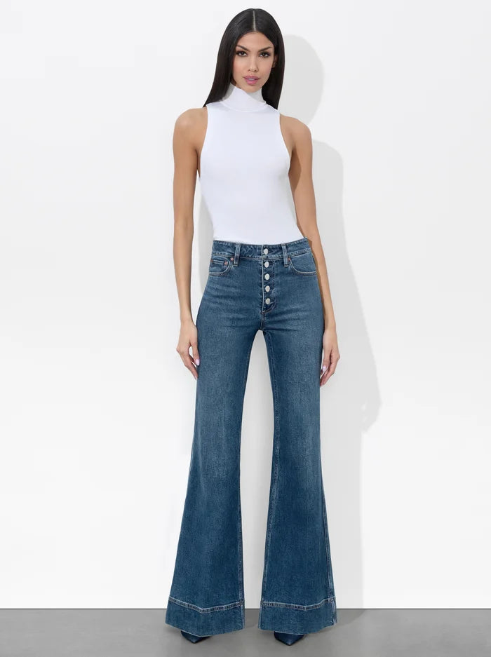 Missa Exposed Button Fly Jean