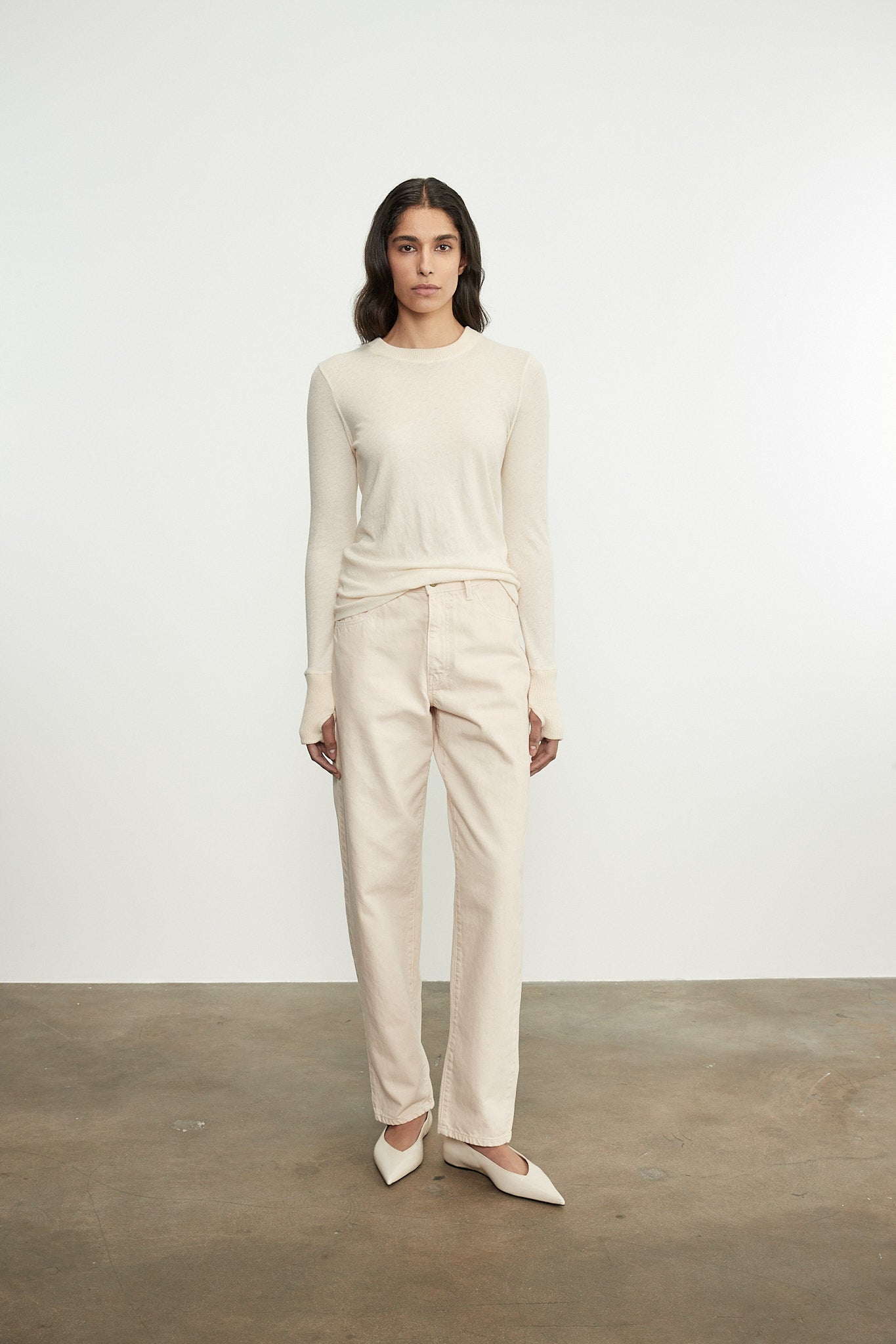 Easy Cuffed Crew Top