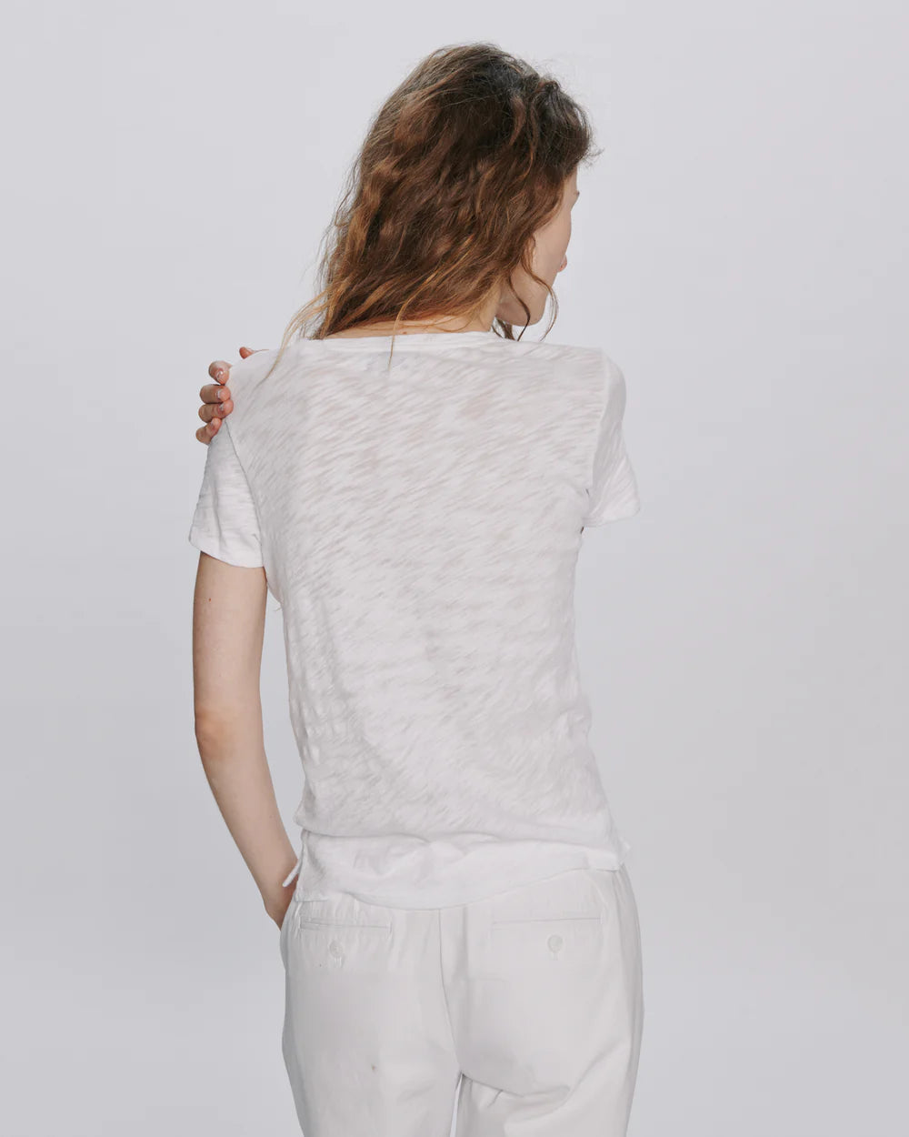 Slub Jersey School Boy V-Neck Tee