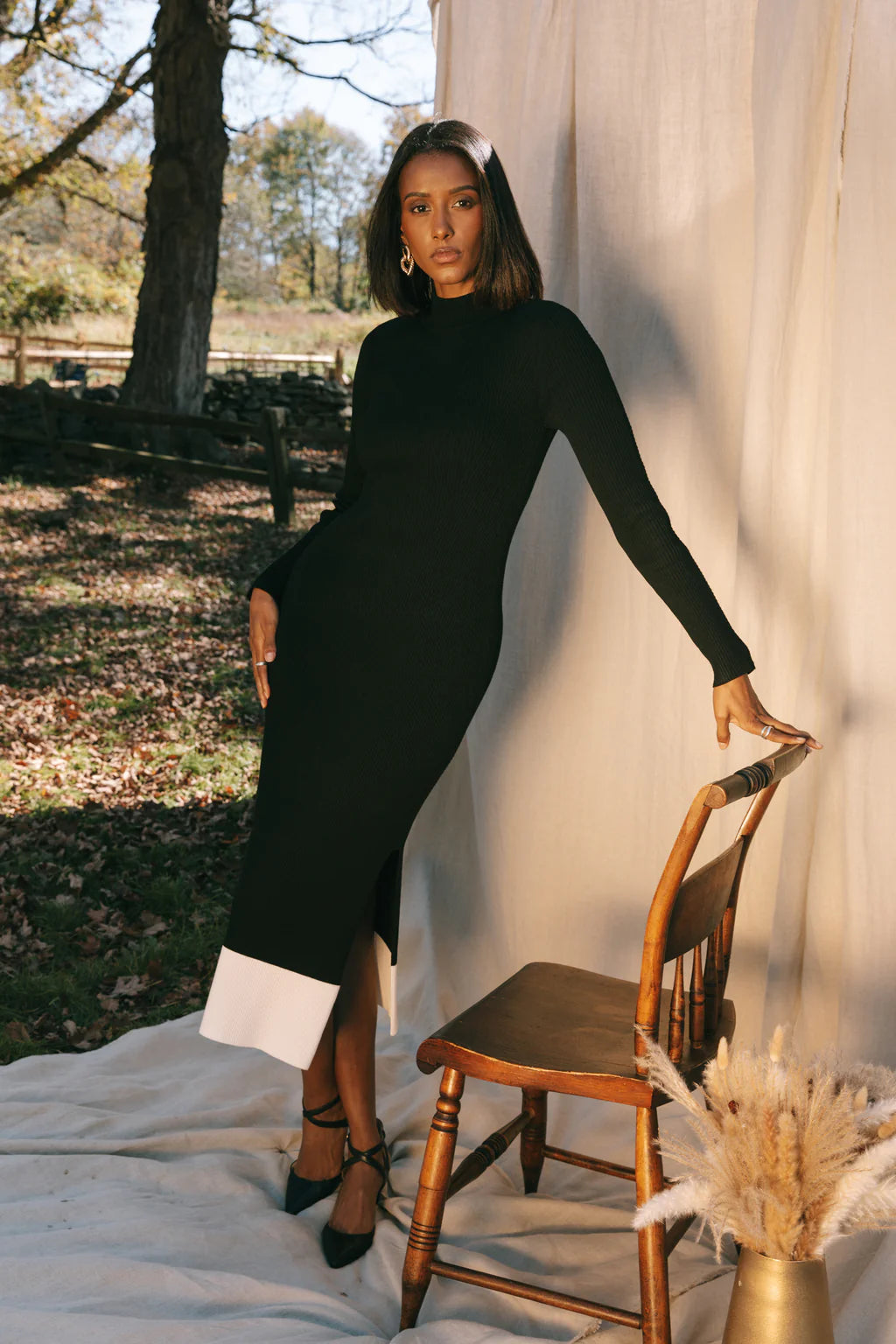 The Rib Sweater Midi Dress