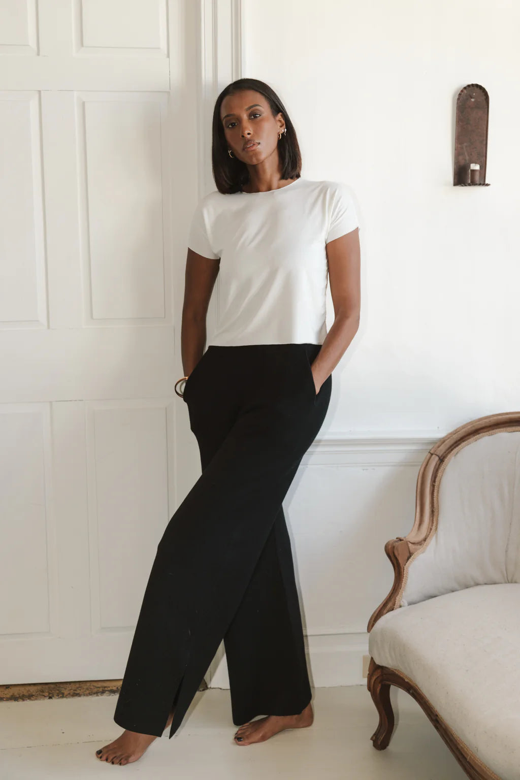 The Sweater Wide Leg Pant