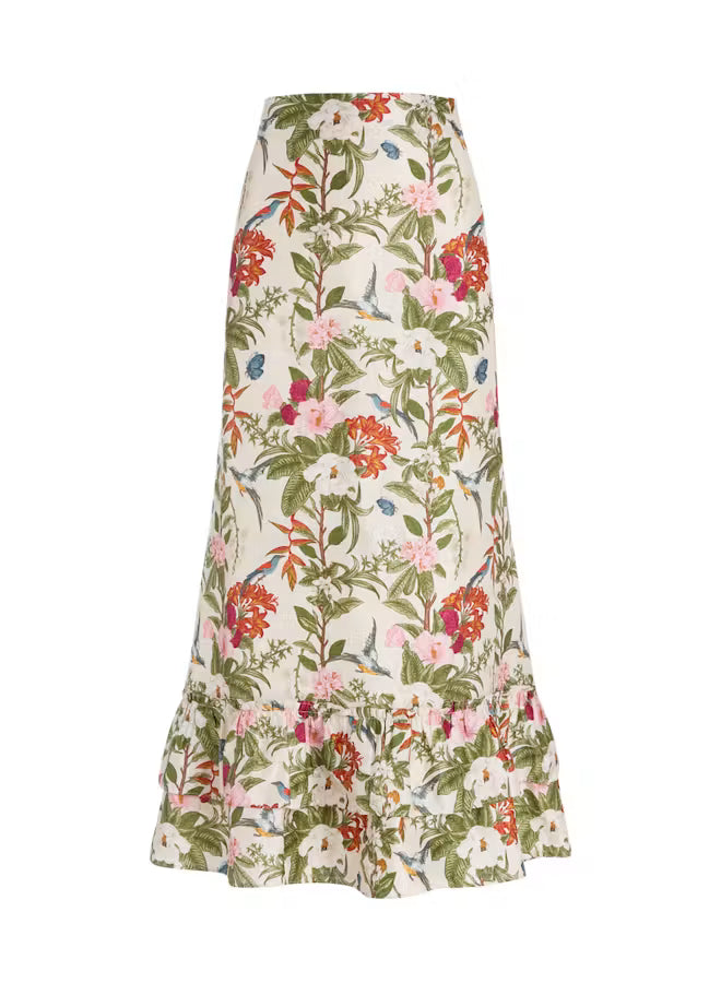 Cinch Back Midi Skirt