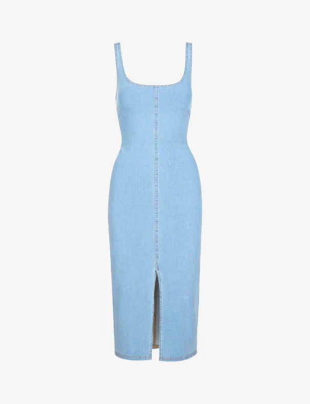 Do It All Denim Midi Tank Dress