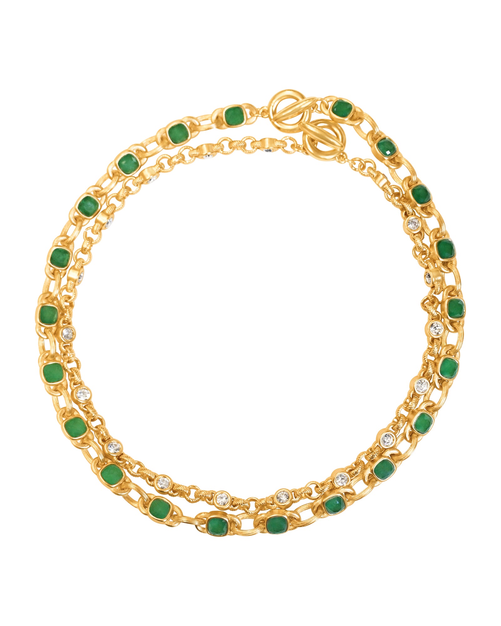 The Jeweled Link Necklace Set