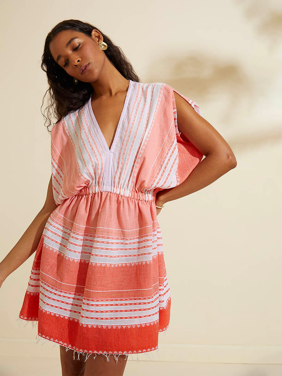 Eshal Short Plunge Neck Dress