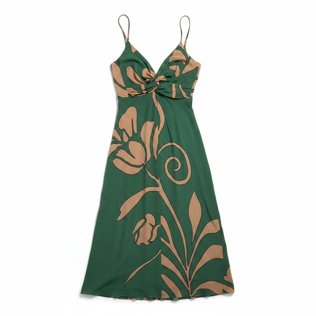 Macarena Silk Midi Dress
