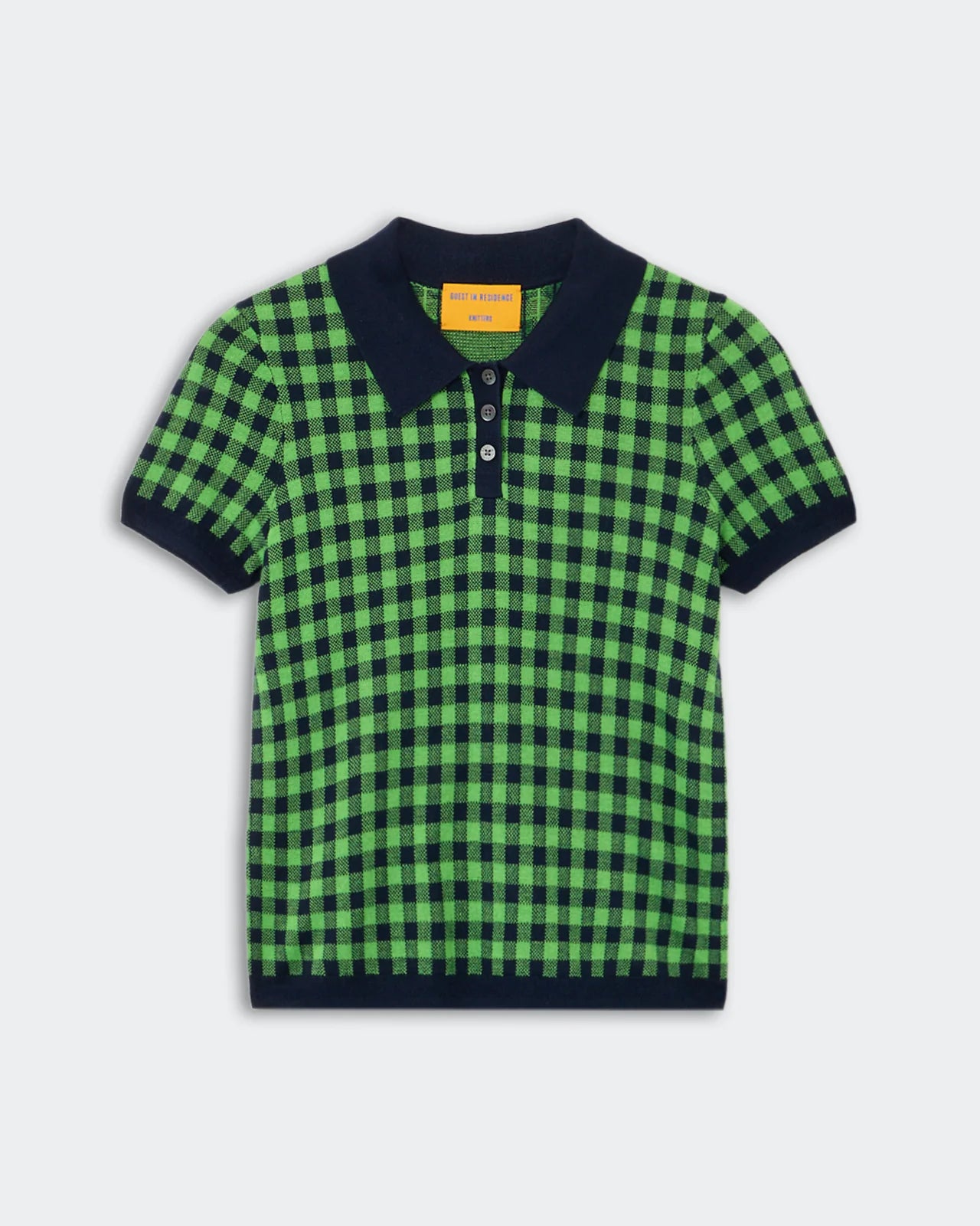 Gingham Shrunken Polo
