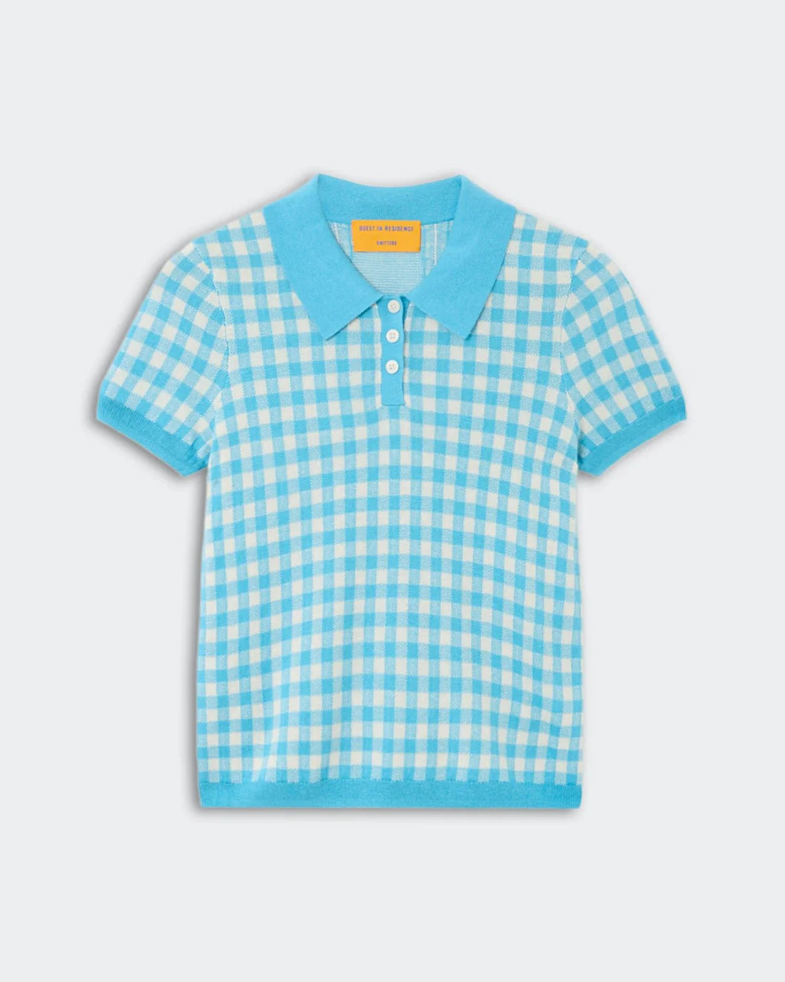 Gingham Shrunken Polo
