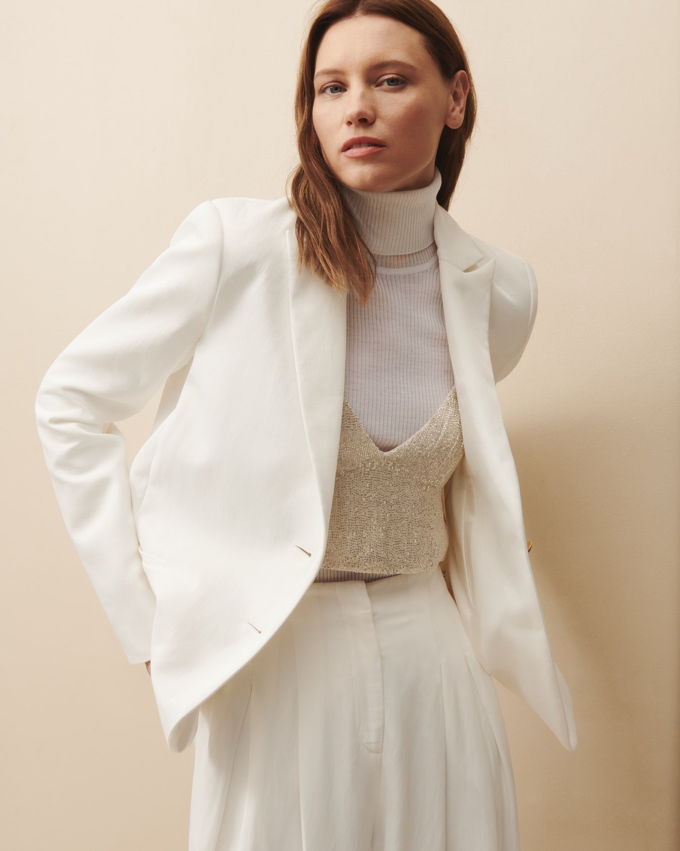 Boyfriend Blazer with Zipper