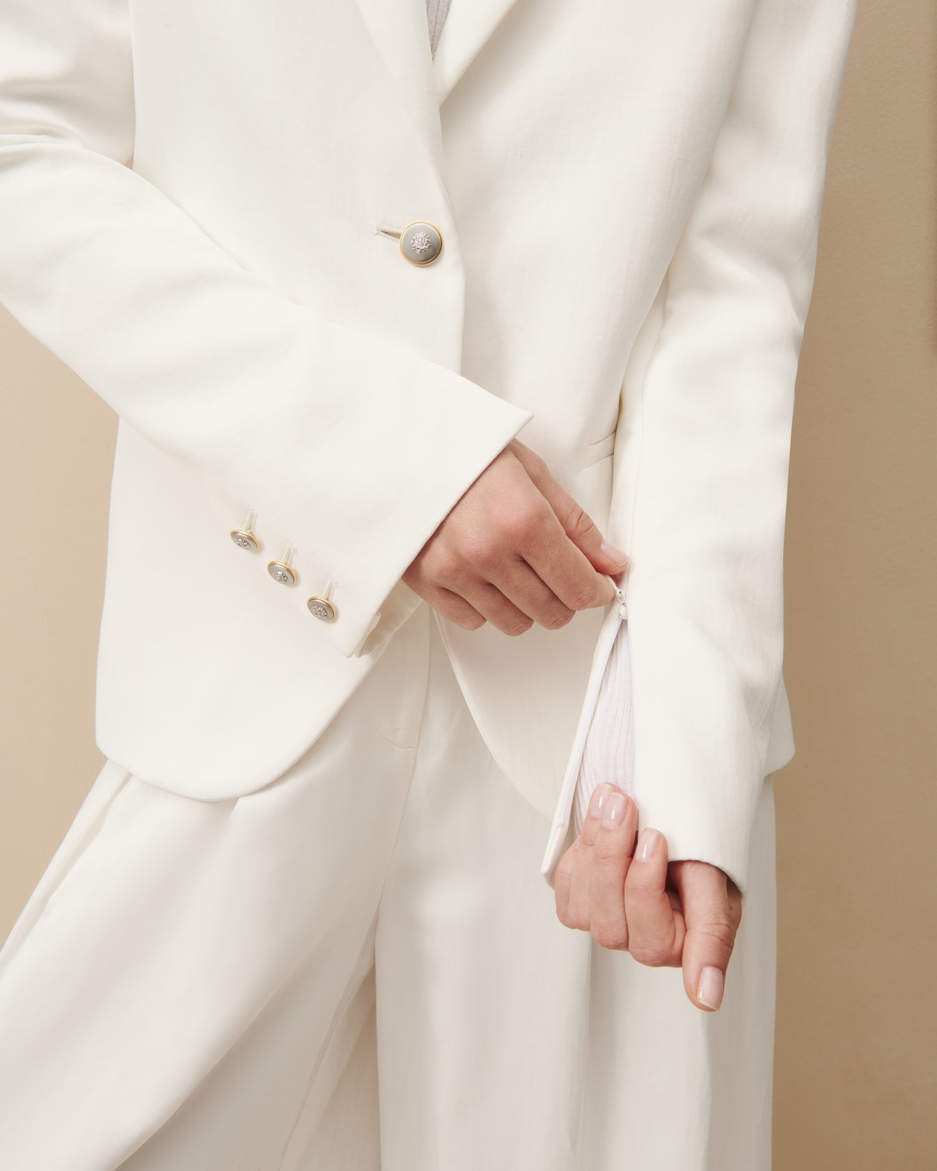 Boyfriend Blazer with Zipper