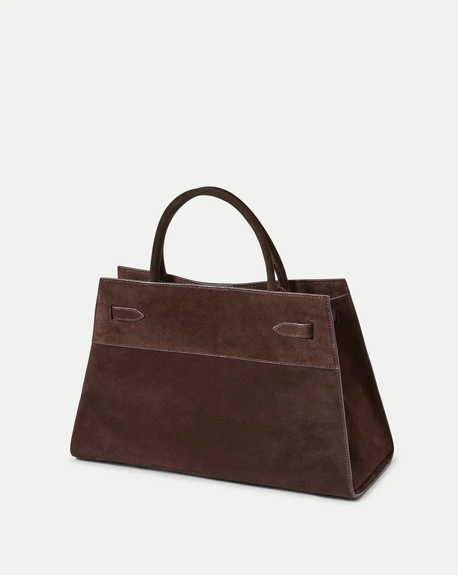 Large Suede Satchel