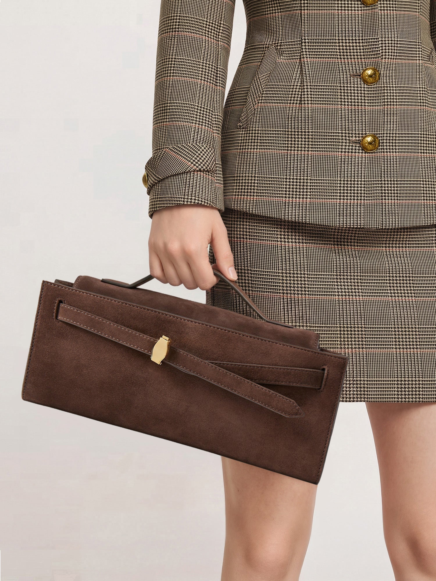 Suede Dash Clutch