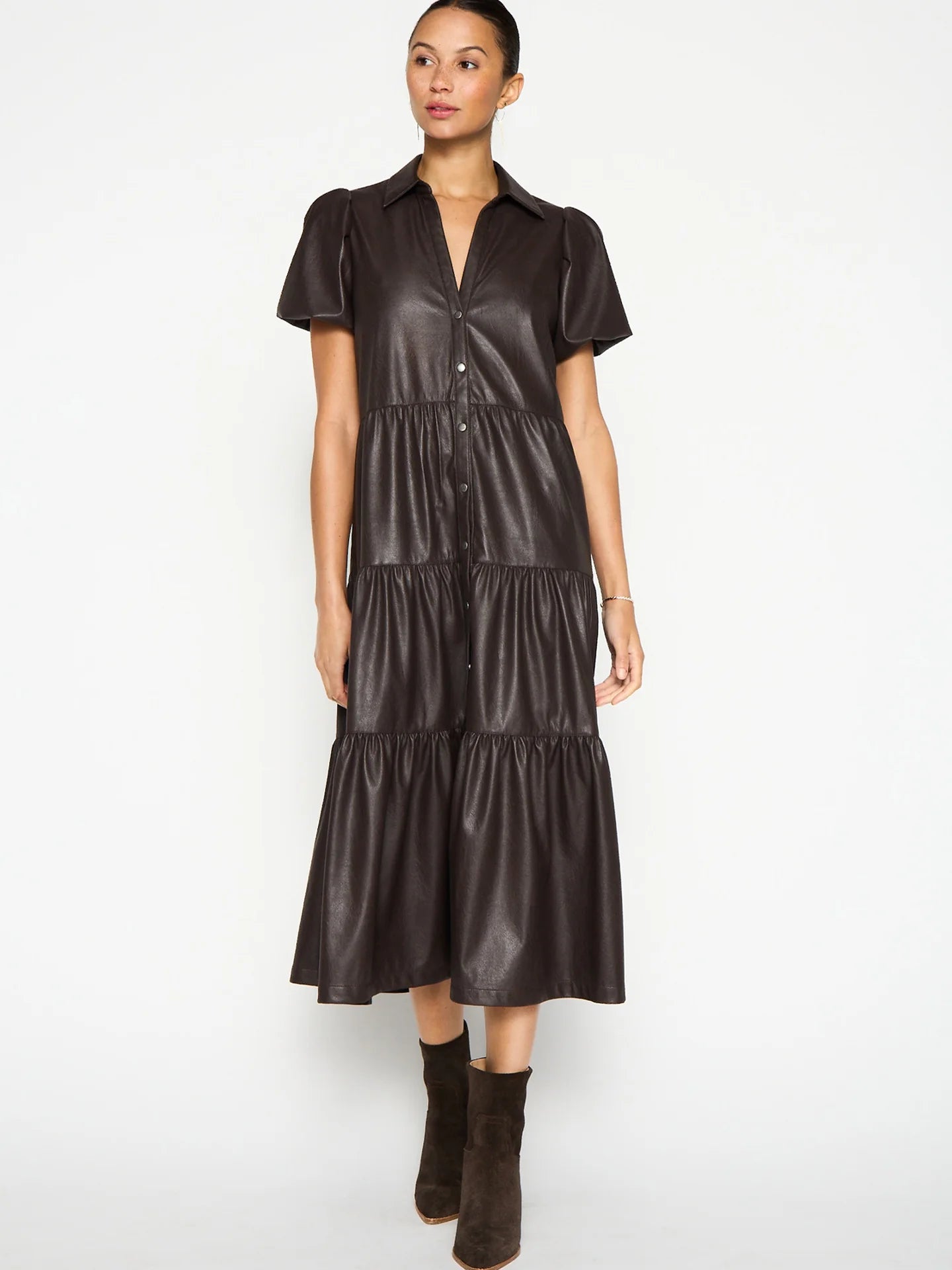Havana Vegan Leather Dress