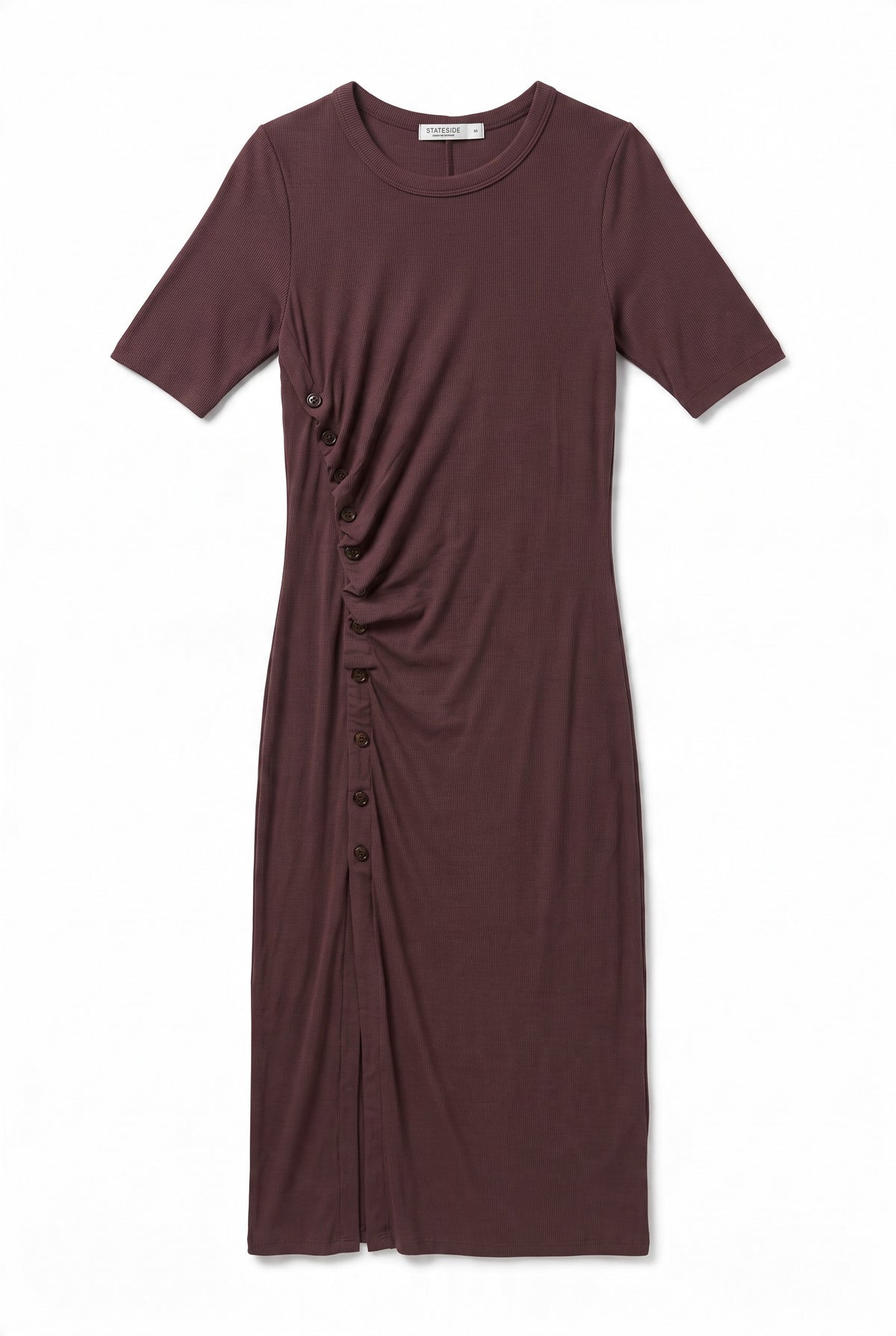 Side Buttoned Maxi Dress