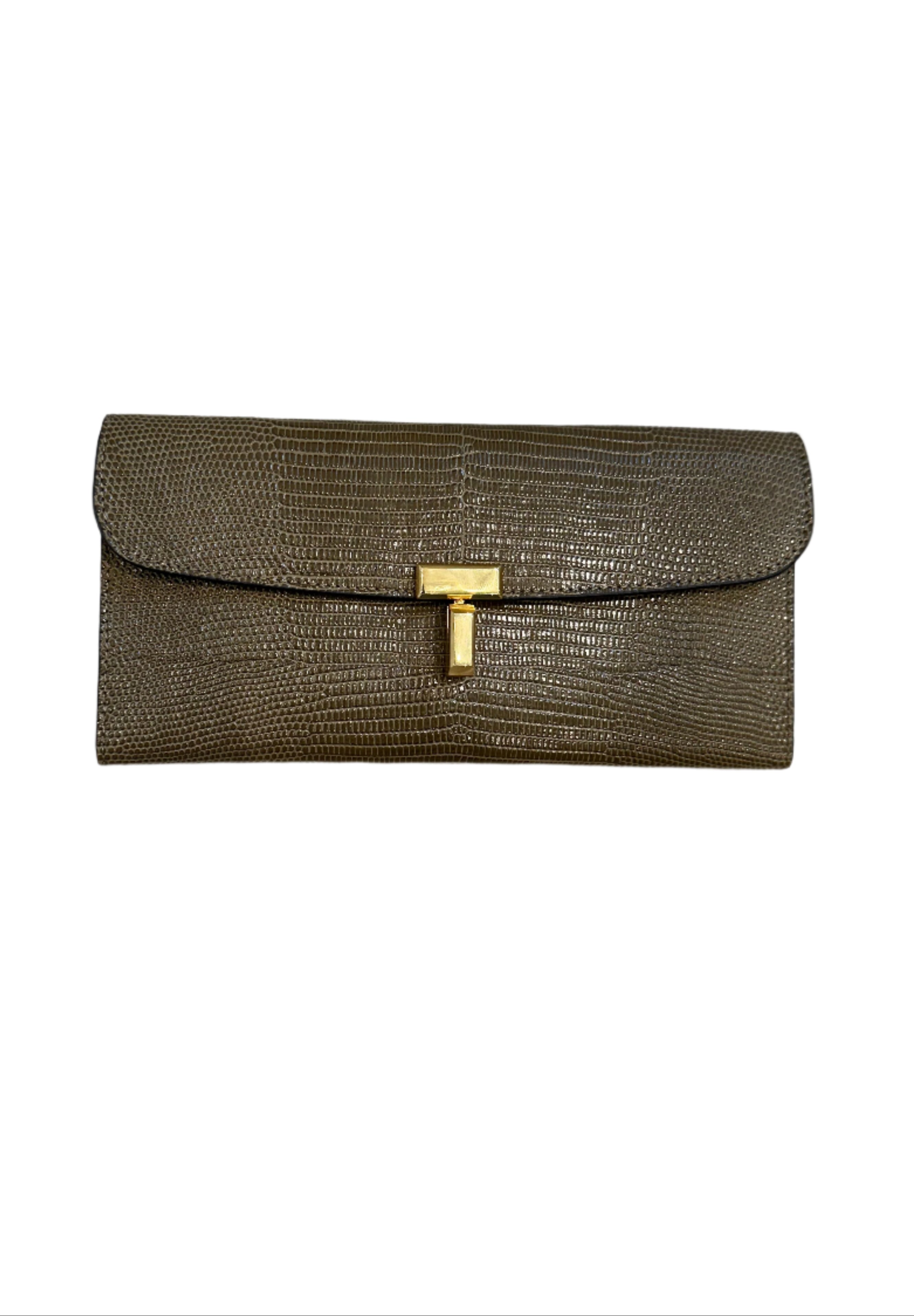T-Lock Lizard-Embossed Wallet