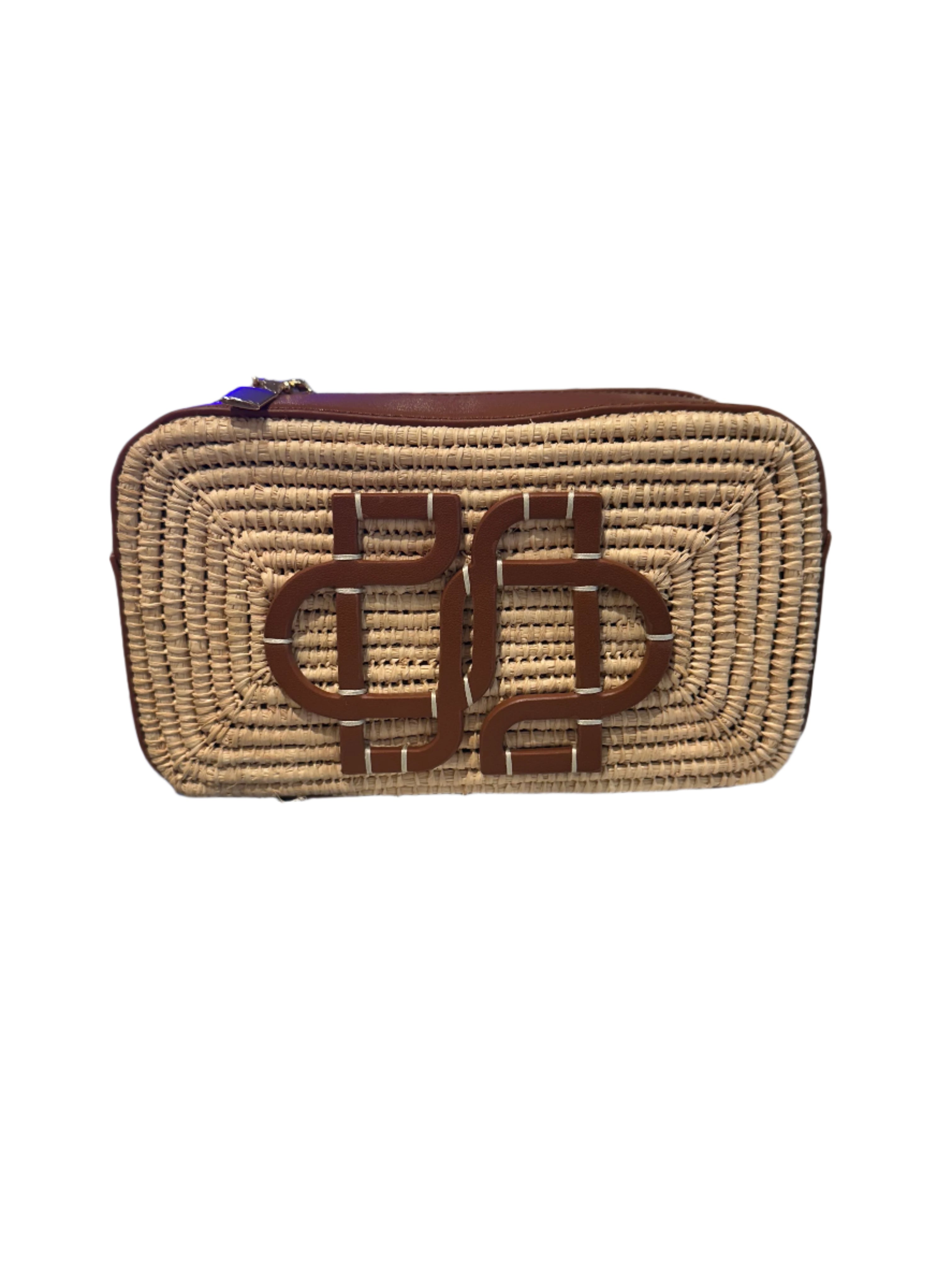 Talia Raffia Camera Bag