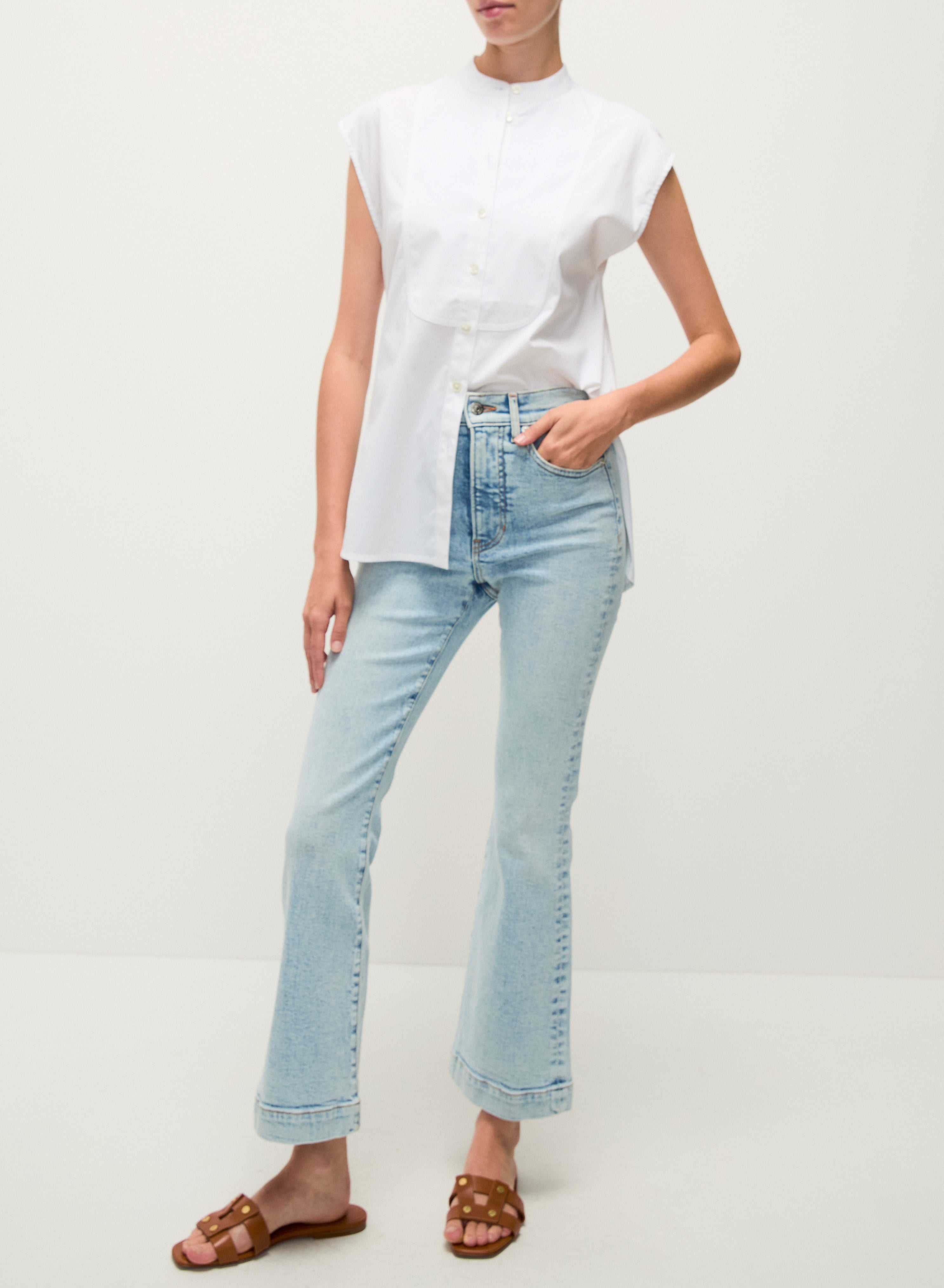 Carson High Rise Ankle Flare