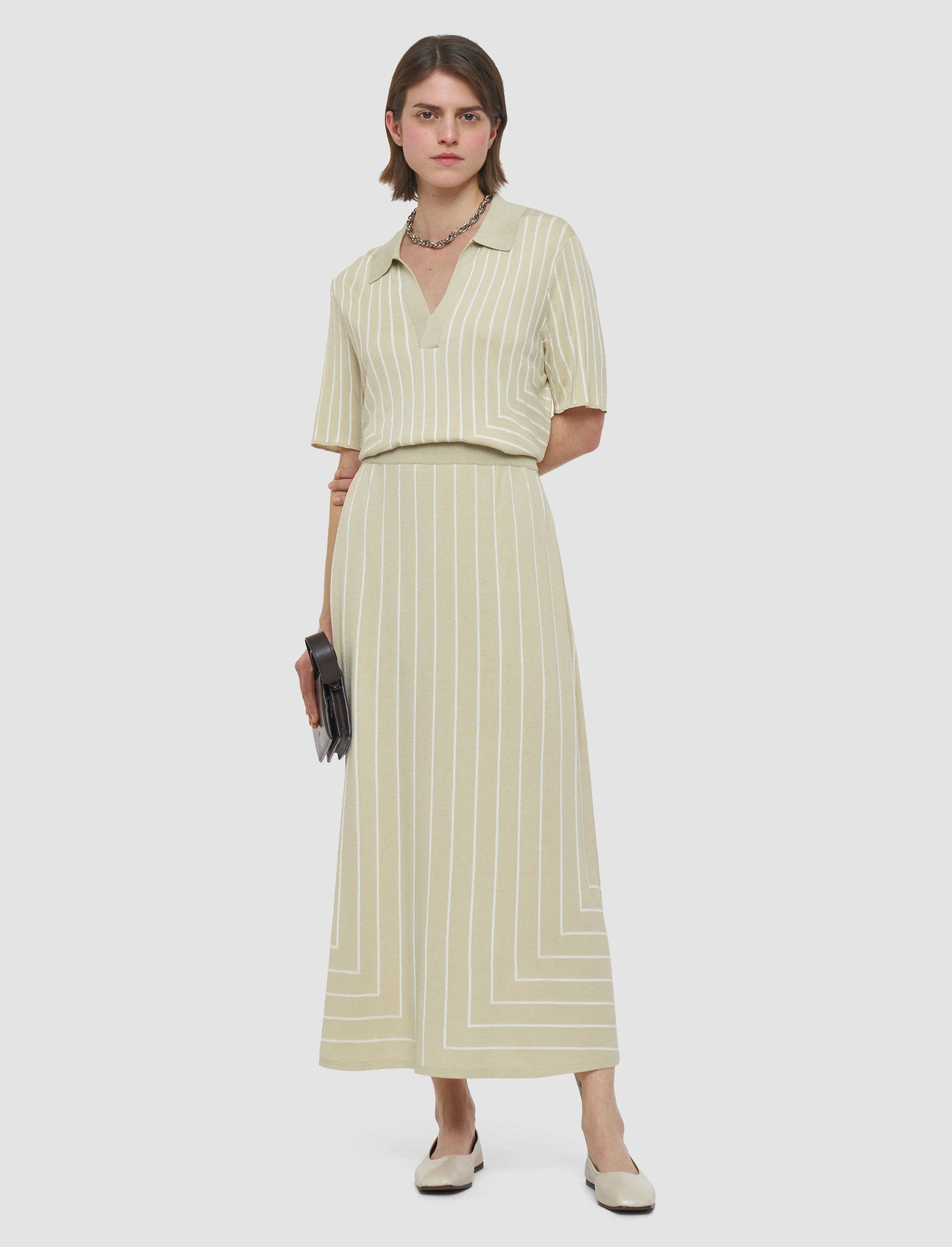 Geometric Jacquard Skirt
