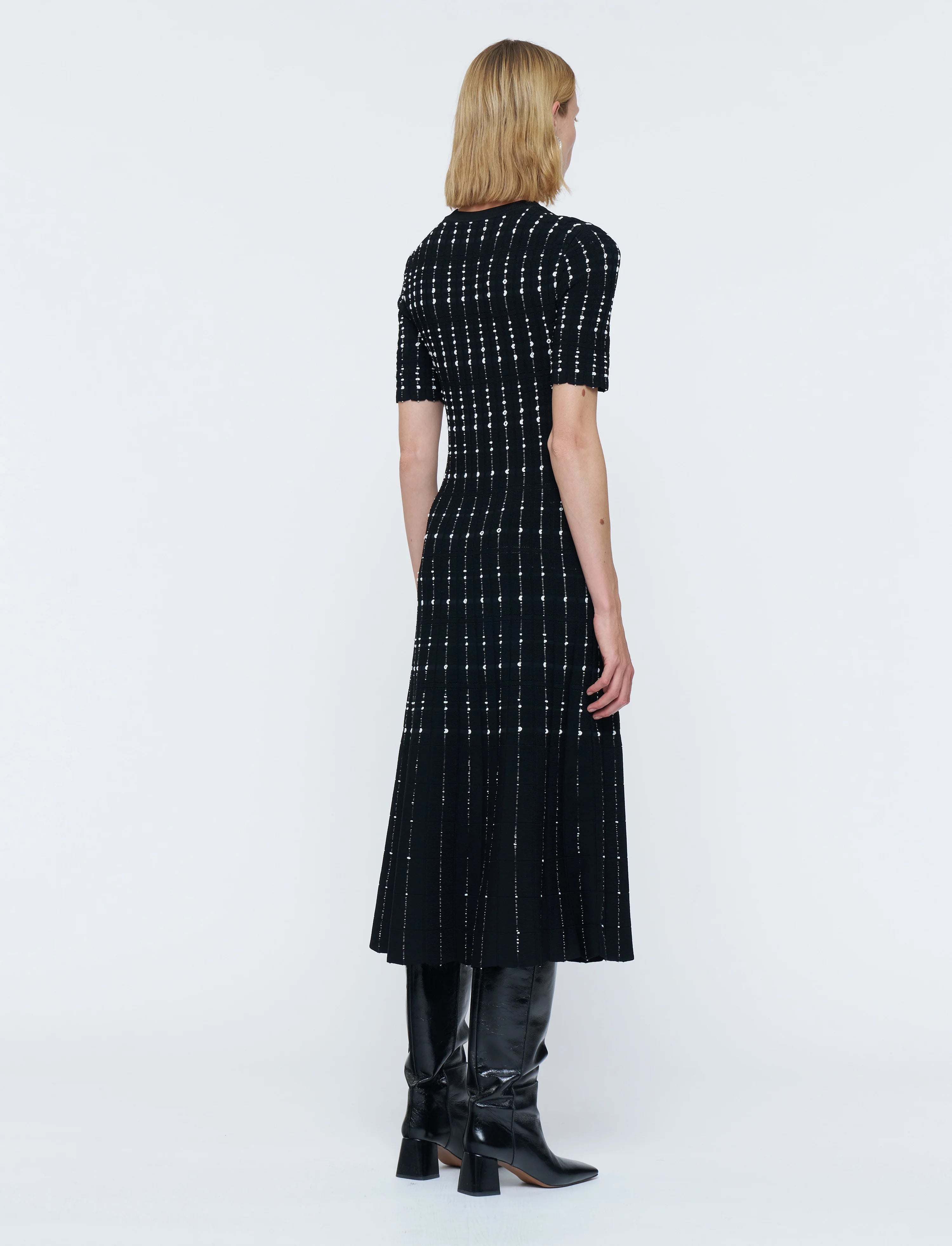 Fragmented Stripes Dress