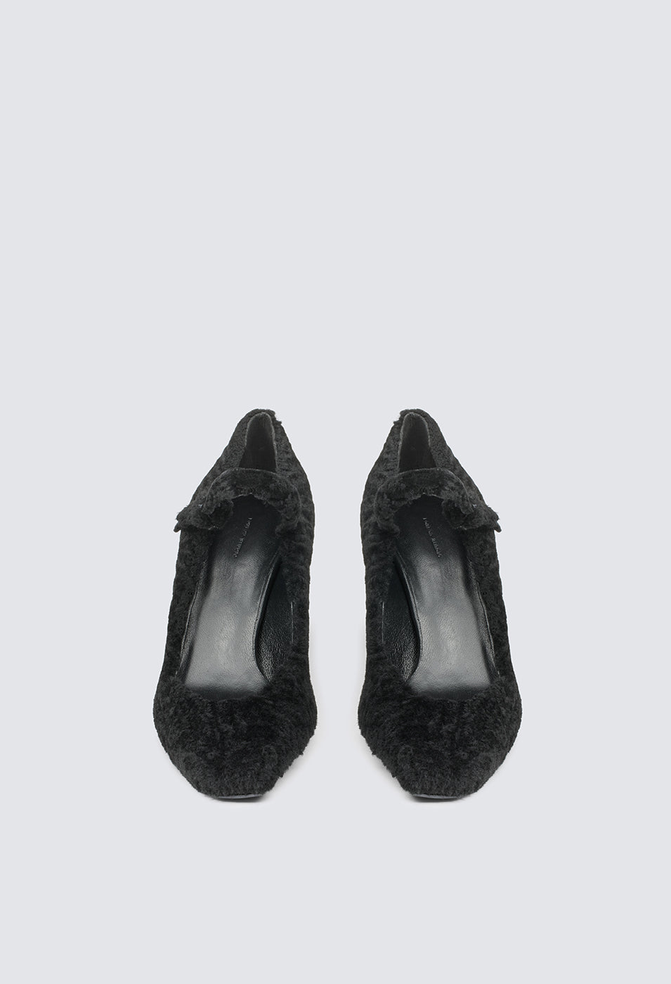 Kelly Shearling Mid Heel Pump