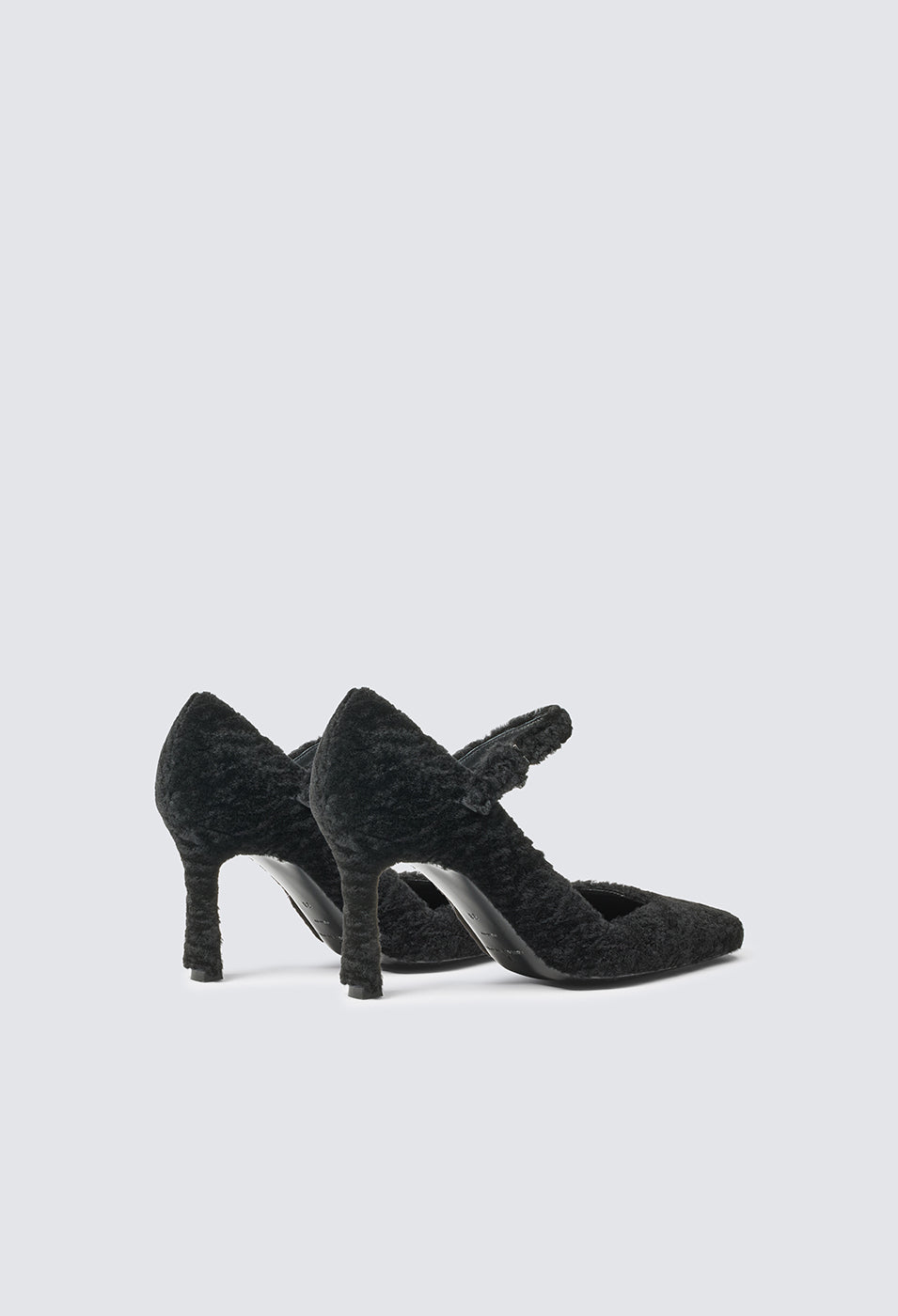 Kelly Shearling Mid Heel Pump