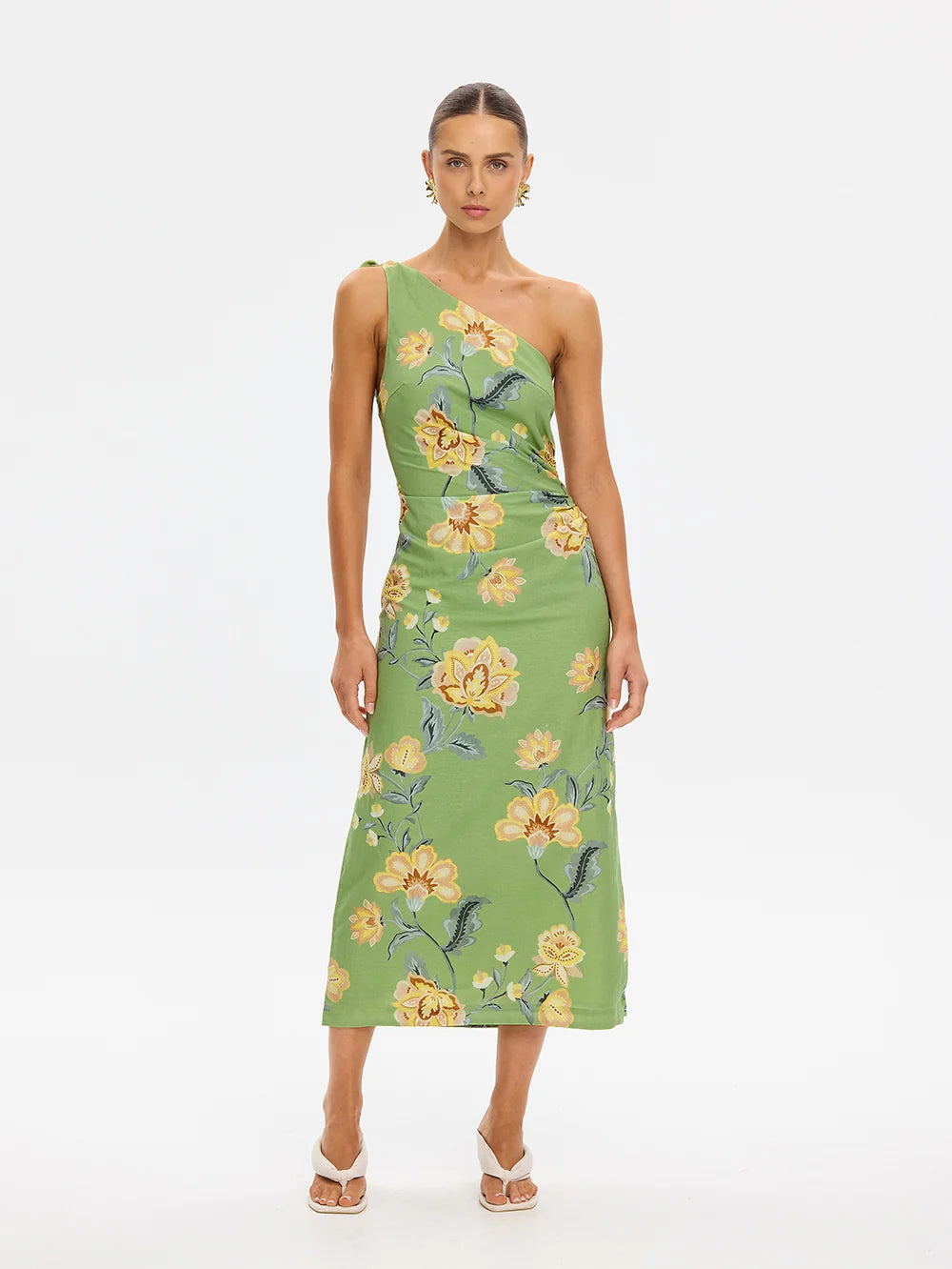 Eve One Shoulder Midi Dress