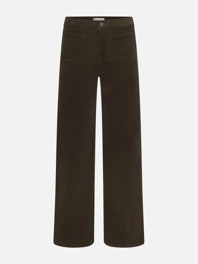Le Slim Palazzo Modernist Pocket Corduroy Pant