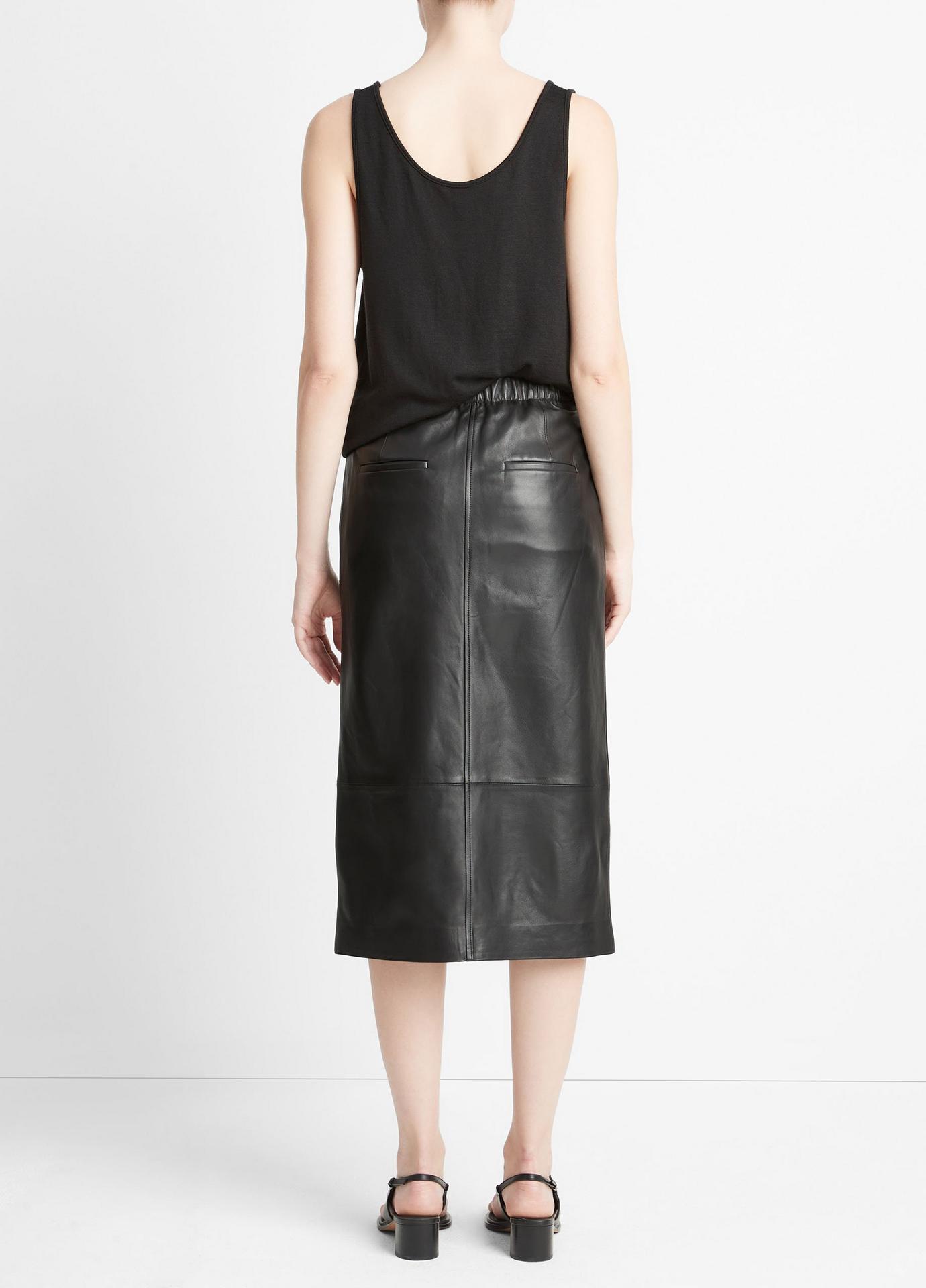 Leather Trouser Front Skirt