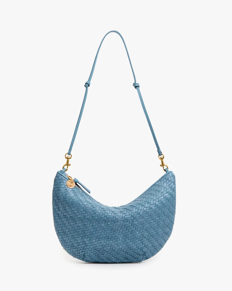 Woven Zig Zag Lune Bag