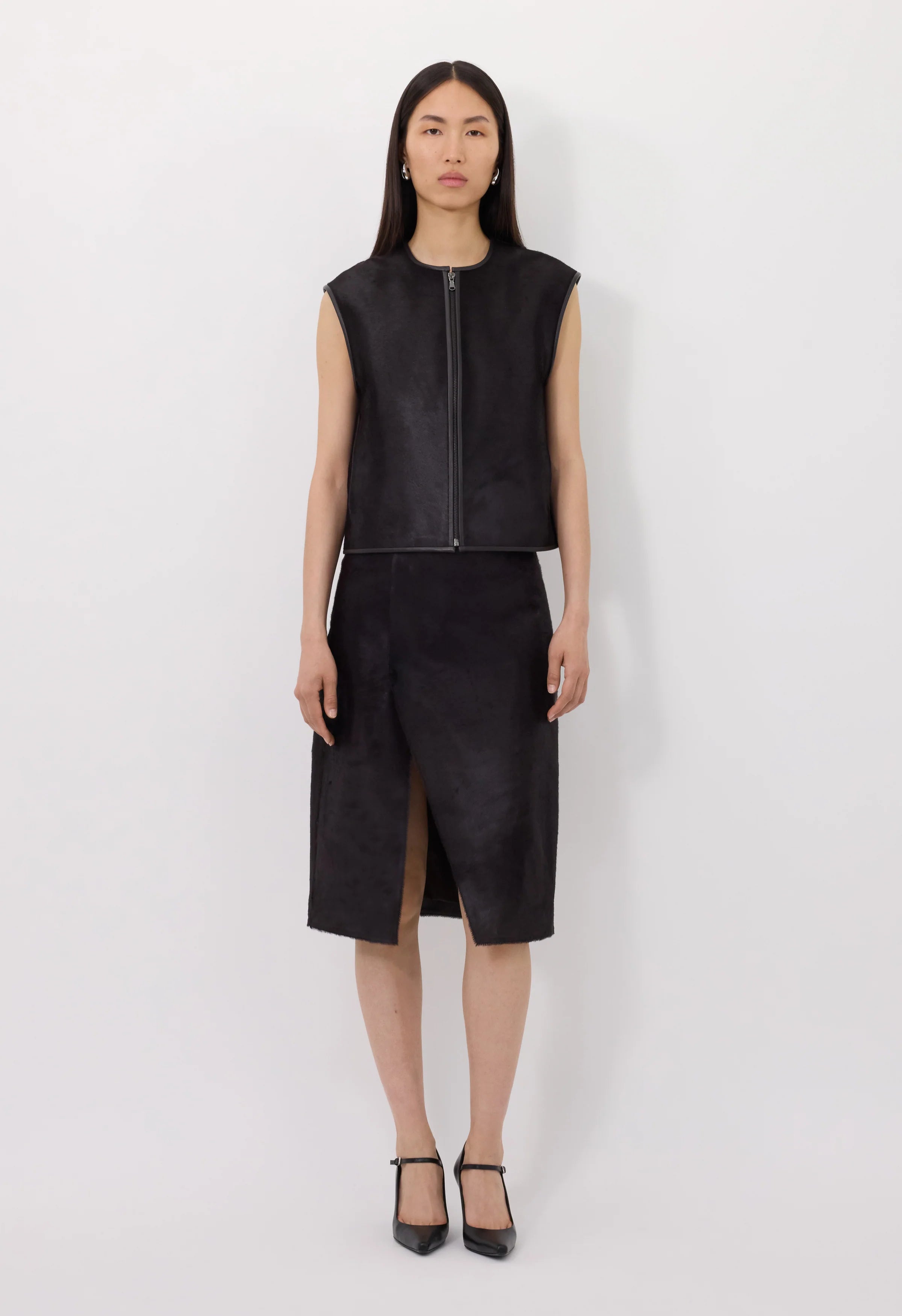 Ampas Sleeveless Calfskin Vest