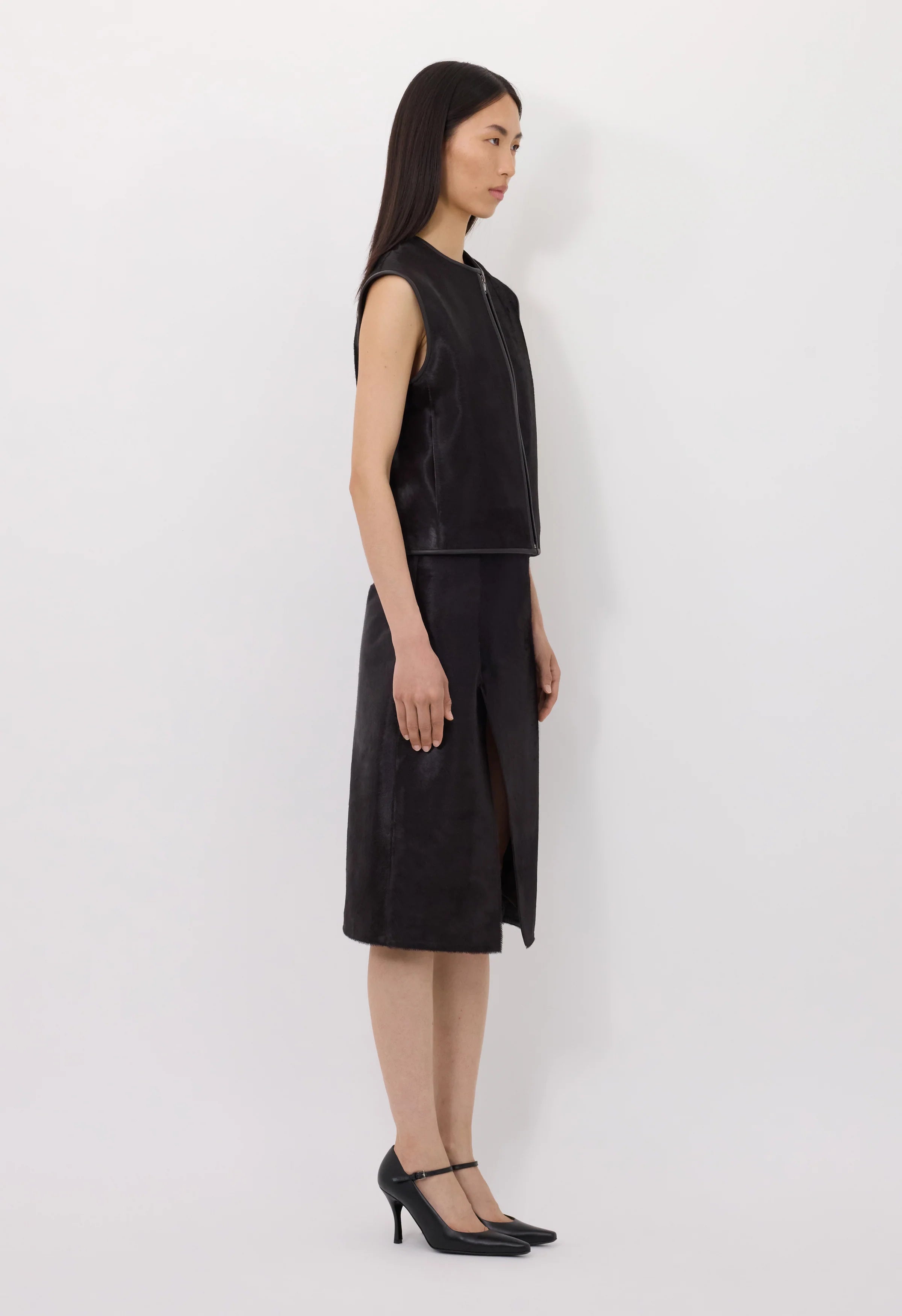 Ampas Sleeveless Calfskin Vest