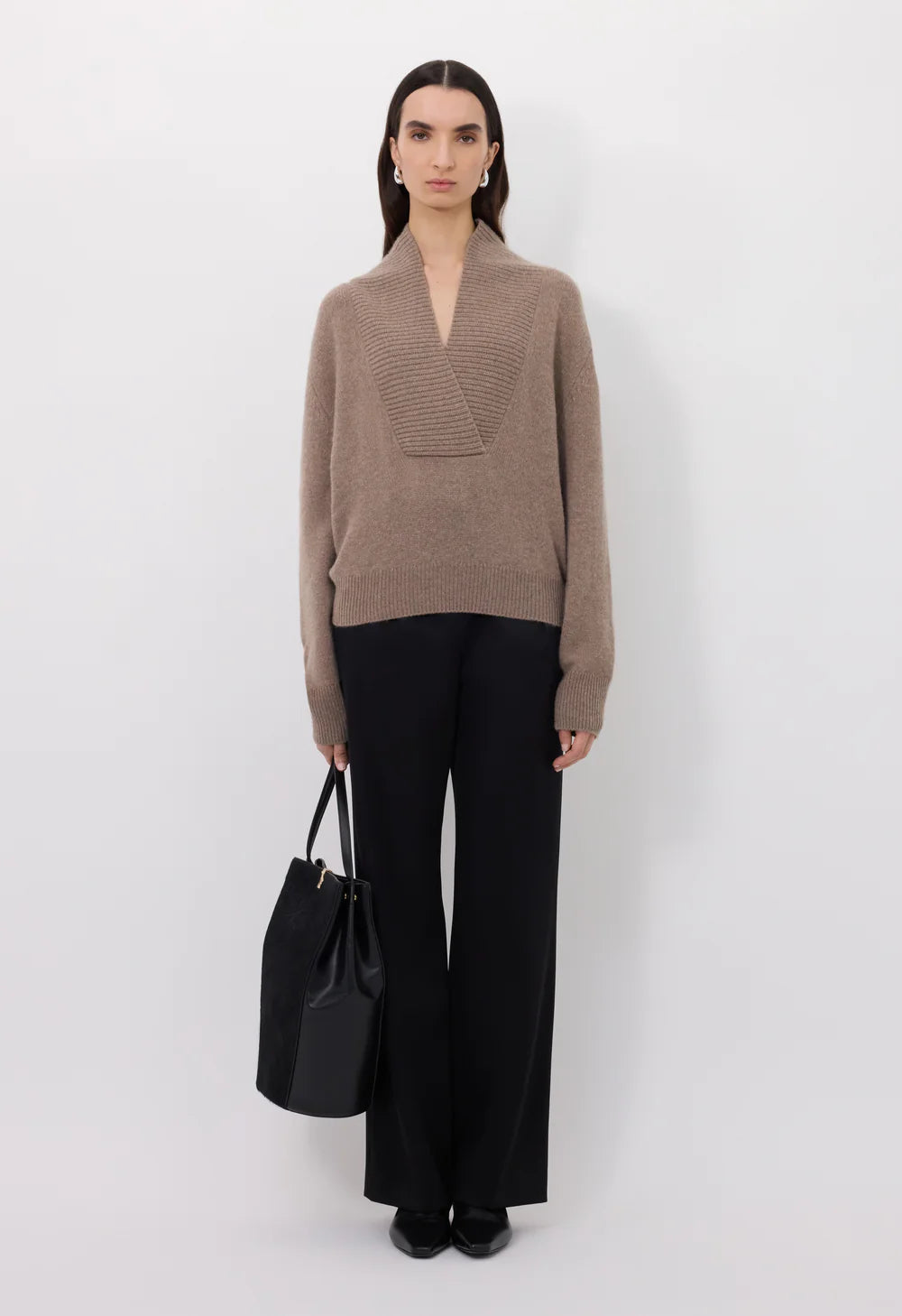 Makela Large V Neck Sweater