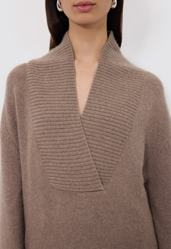 Makela Large V Neck Sweater
