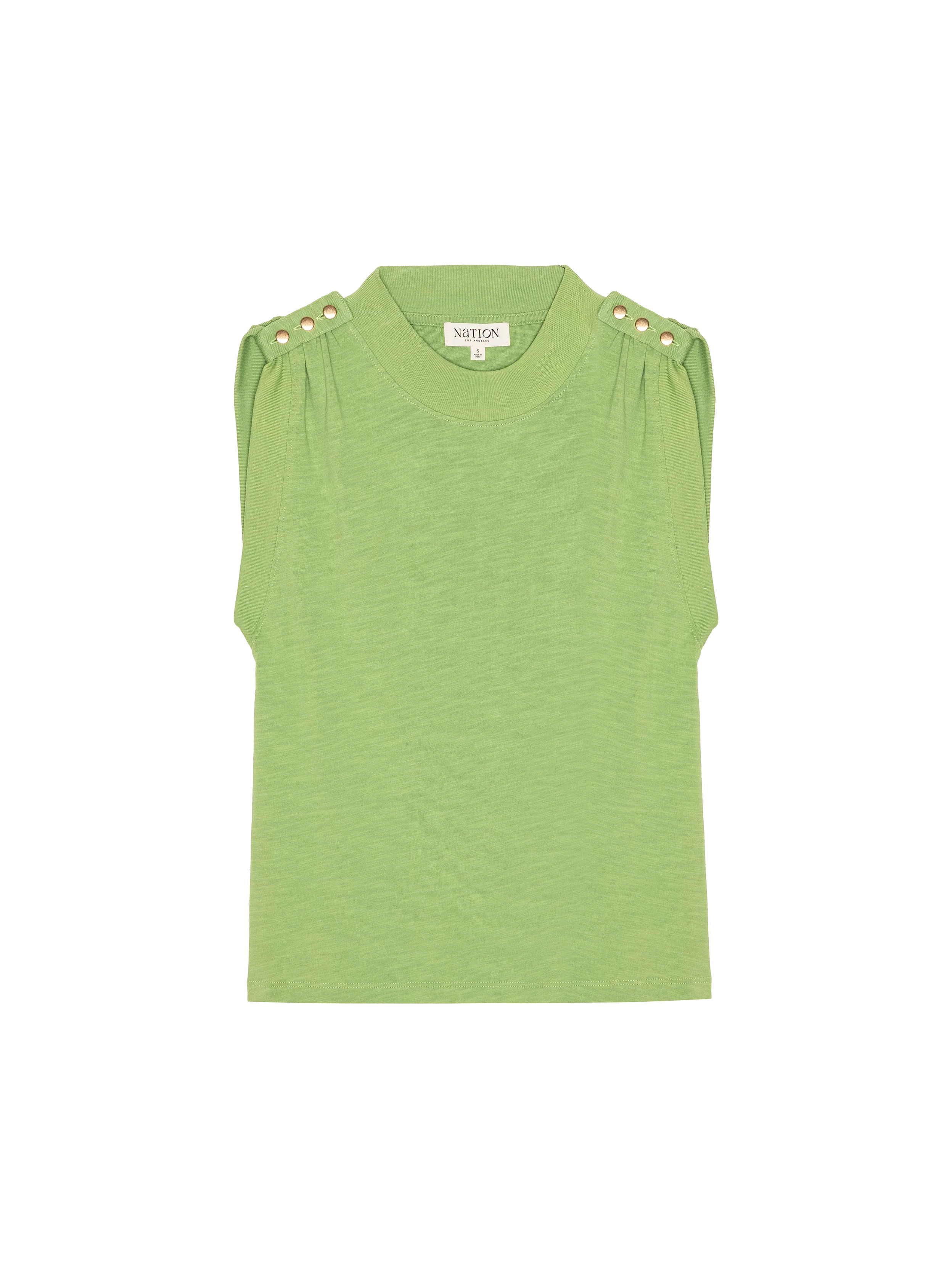 Mikka Buttoned Shoulder Tank