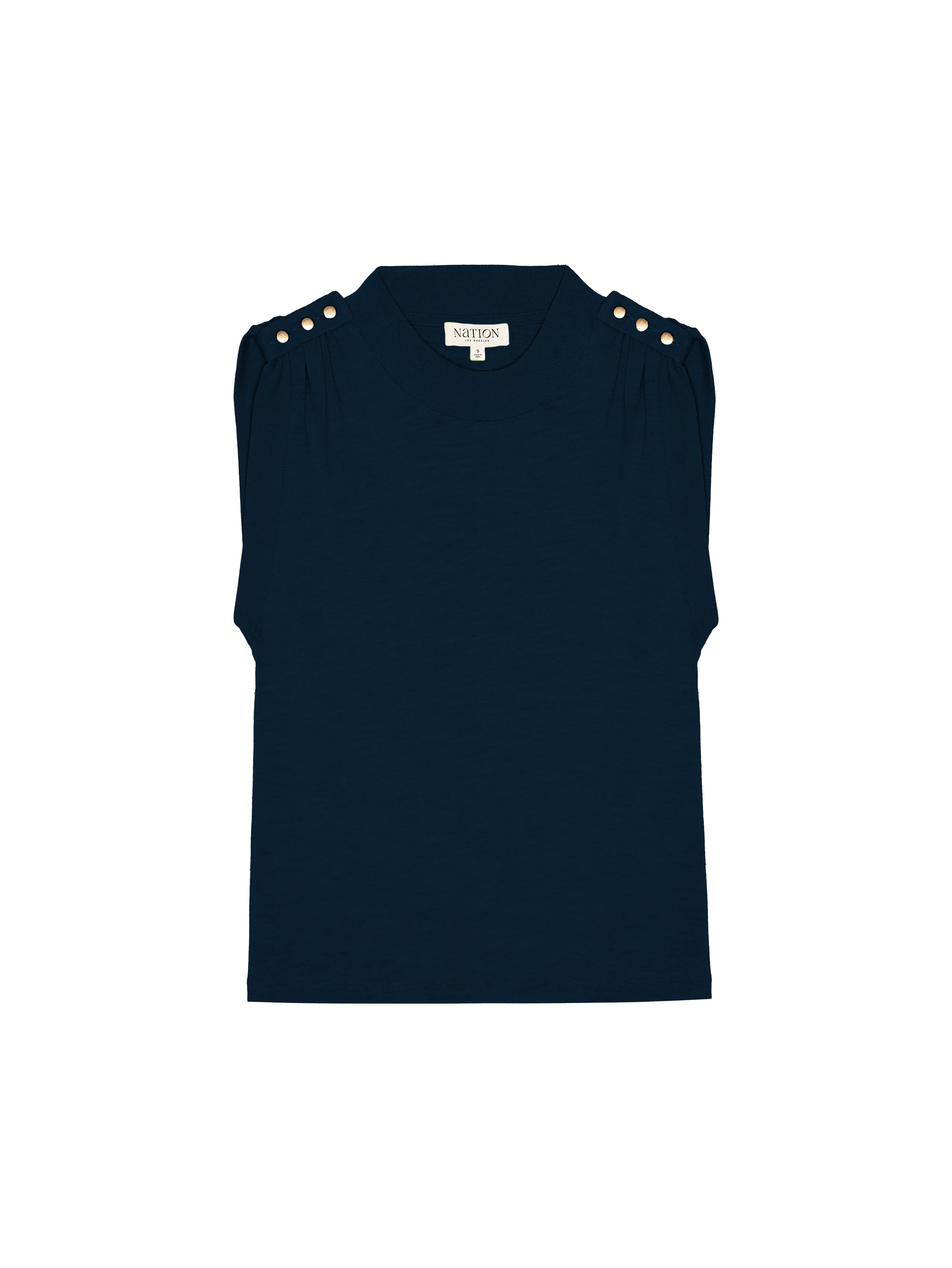Mikka Buttoned Shoulder Tank