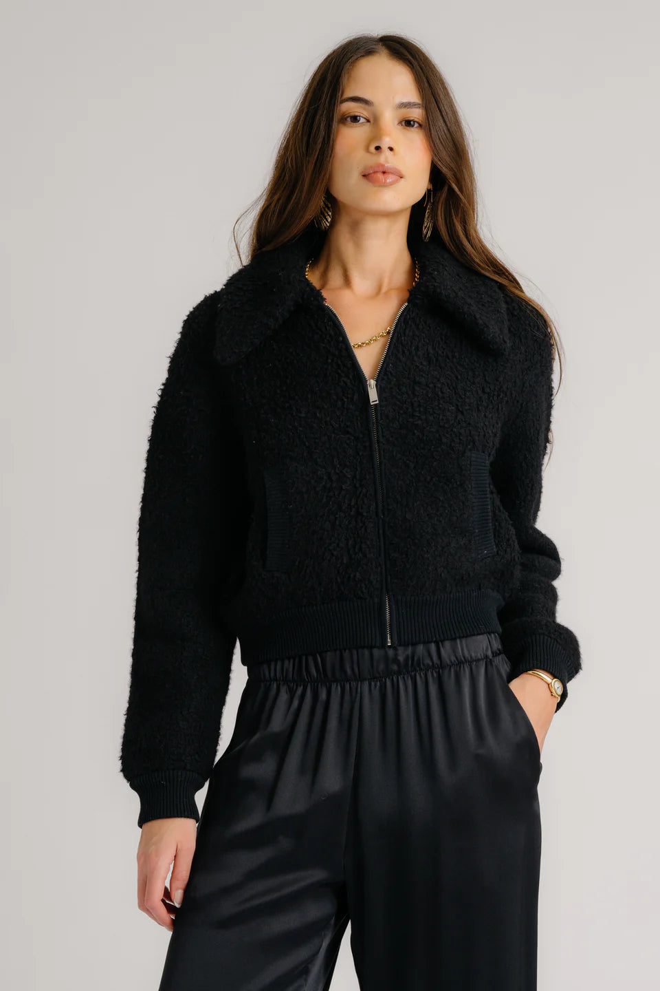 Cody Collared Zip Up Jacket