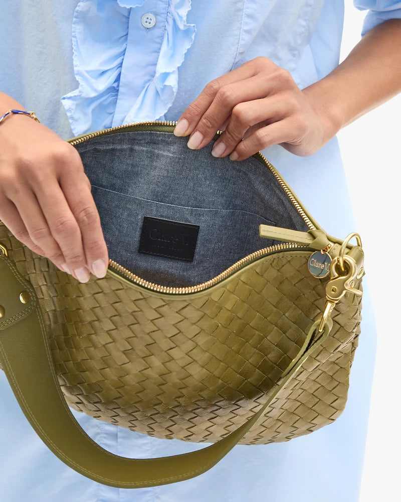 Medium Woven Moyen Messenger Bag