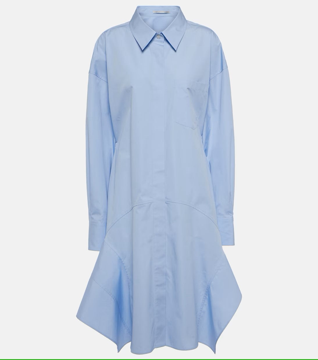 Ruffled Shirt Dress